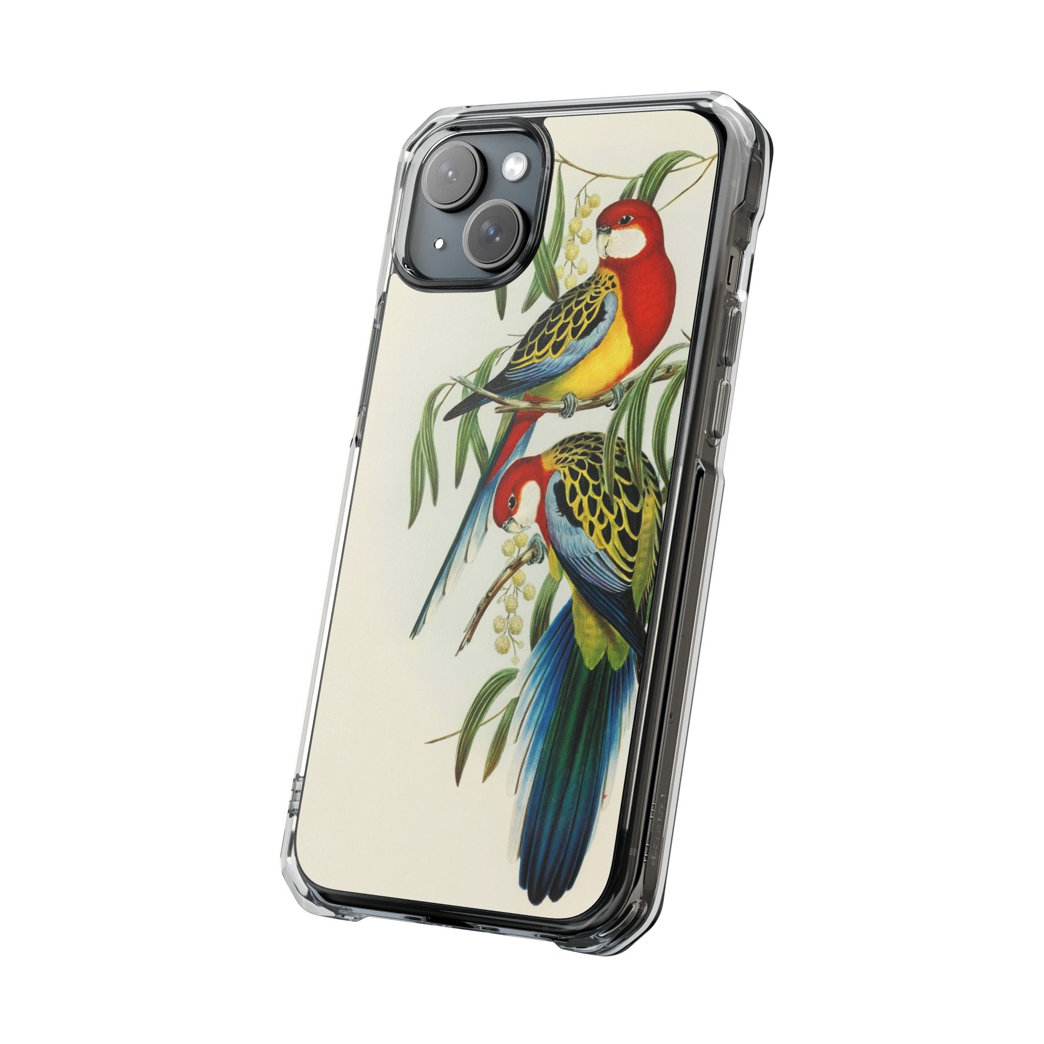 Rosehill Parakeet by Elizabeth Gould - Magnetic Clear Impact Case