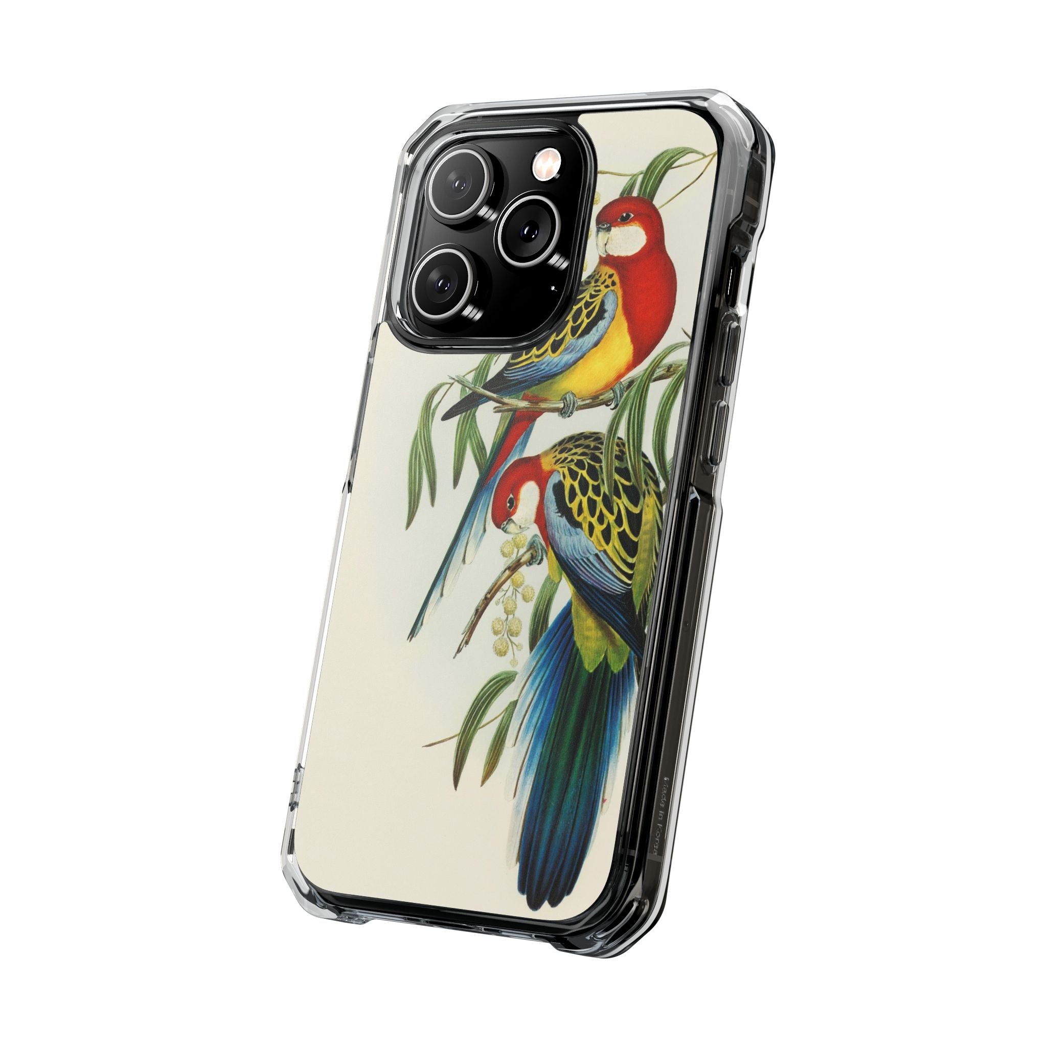 Rosehill Parakeet by Elizabeth Gould - Magnetic Clear Impact Case