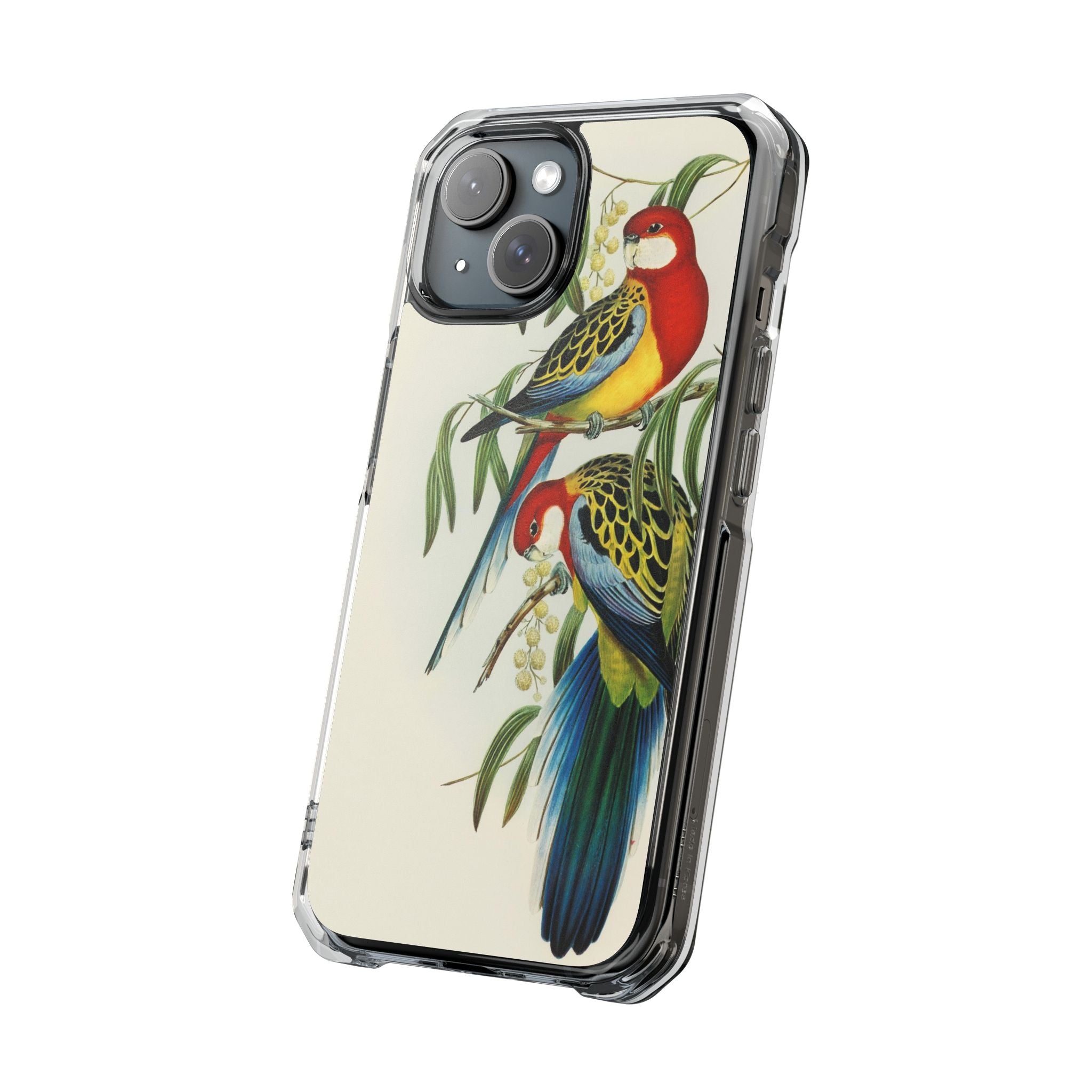 Rosehill Parakeet by Elizabeth Gould - Magnetic Clear Impact Case