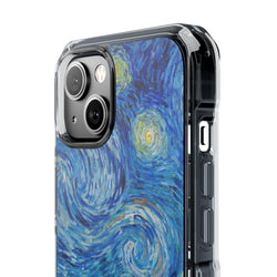 Image of Vincent Van Gogh's The Starry Night - Magnetic Clear Impact Case