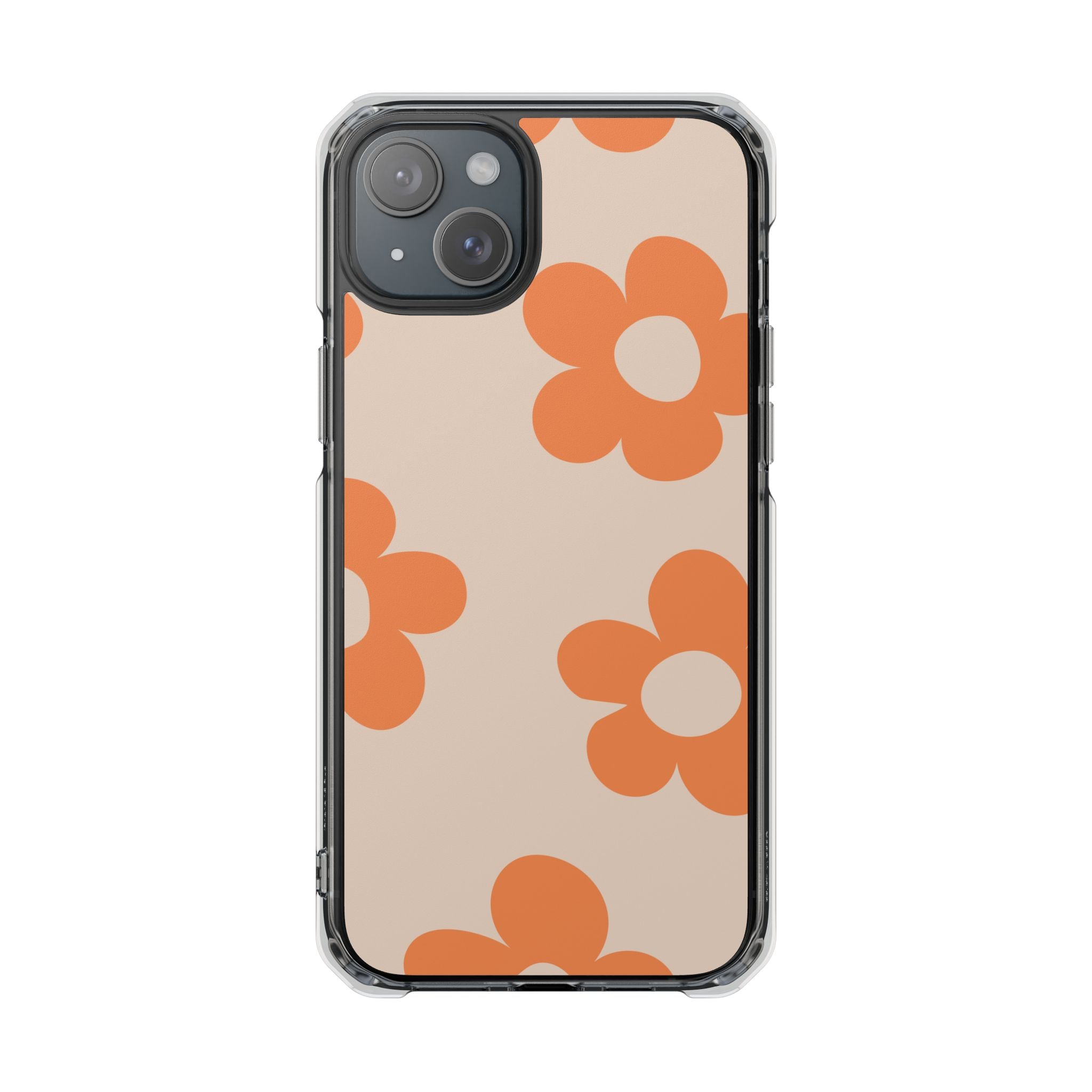 Retro Petals - Magnetic Clear Impact Case