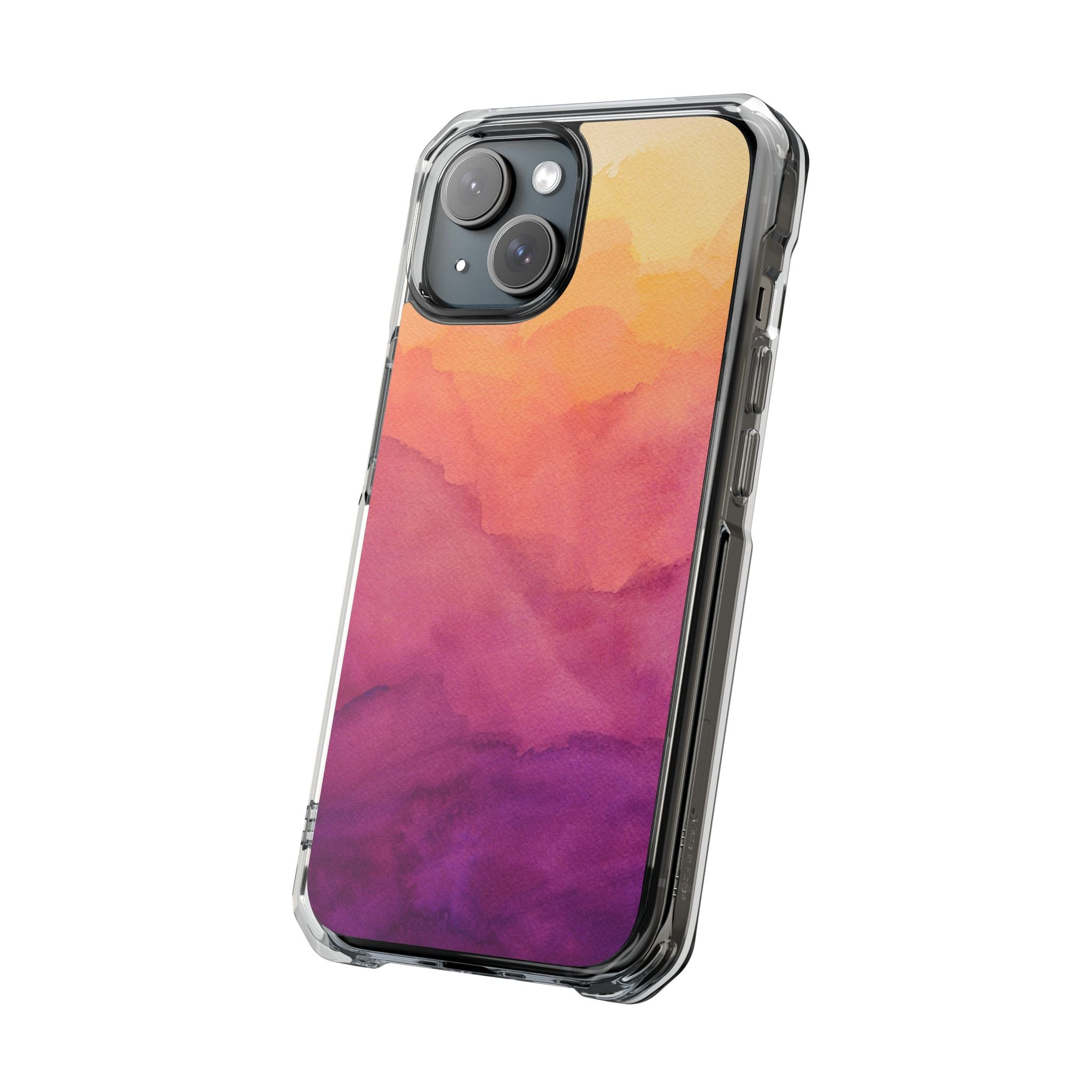 Watercolour Sunrise - Magnetic Clear Impact Case