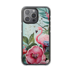 Image of Flamingo - Magnetic Clear Impact Case