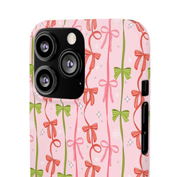 Image of Christmas Ribbon - Snap Case