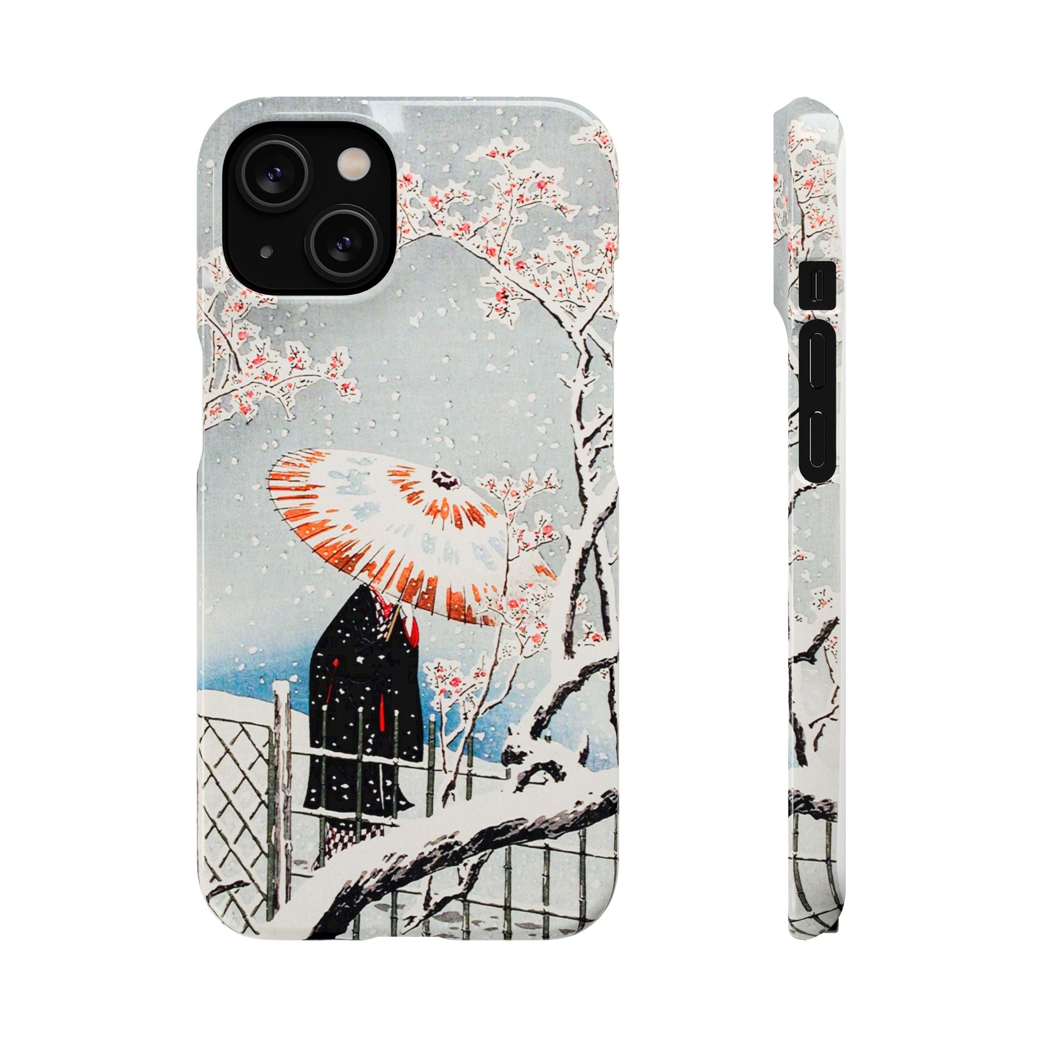 Plum Tree in Snow by Hiroaki Takahashi - Snap Case