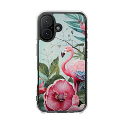 Image of Flamingo - Magnetic Clear Impact Case