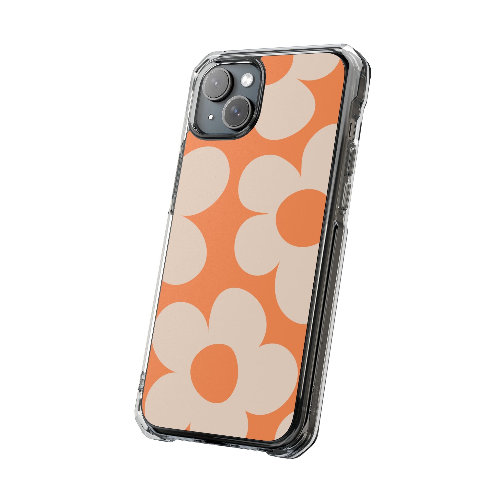 Retro Flowers - Magnetic Clear Impact Case