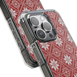 Image of Snow Flake - Magnetic Clear Impact Case