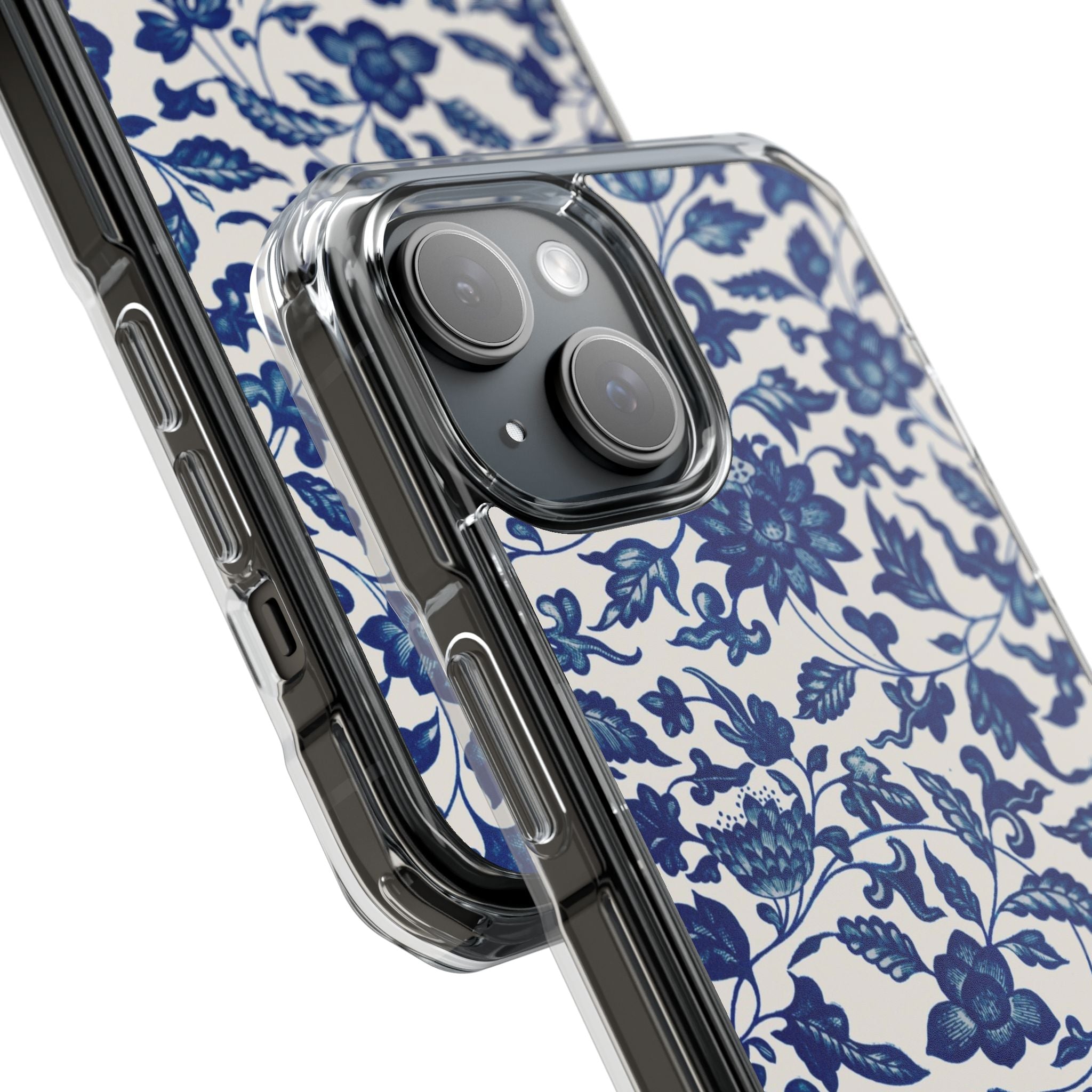 Blue Flower - Magnetic Clear Impact Case