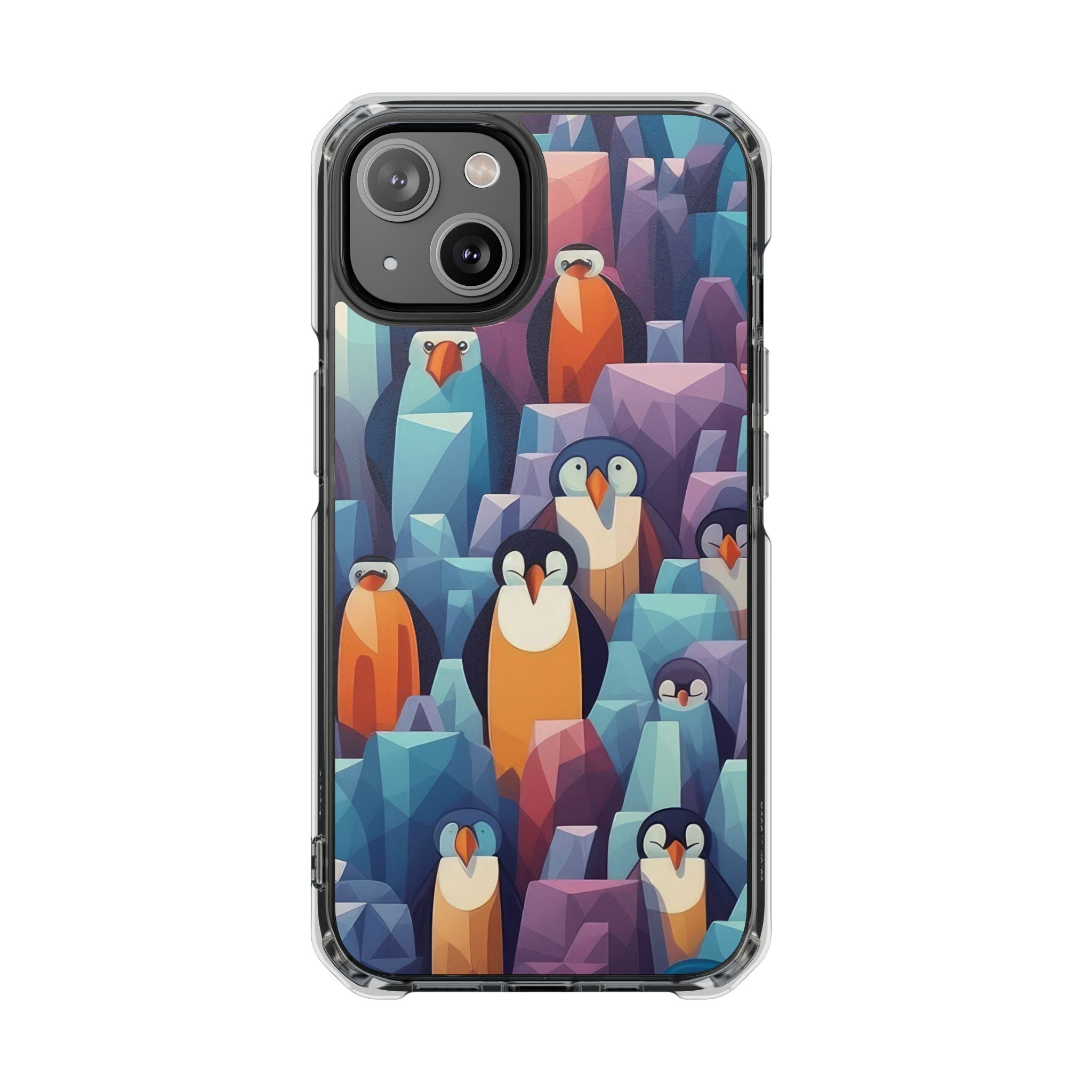 Penguin Family - Magnetic Clear Impact Case