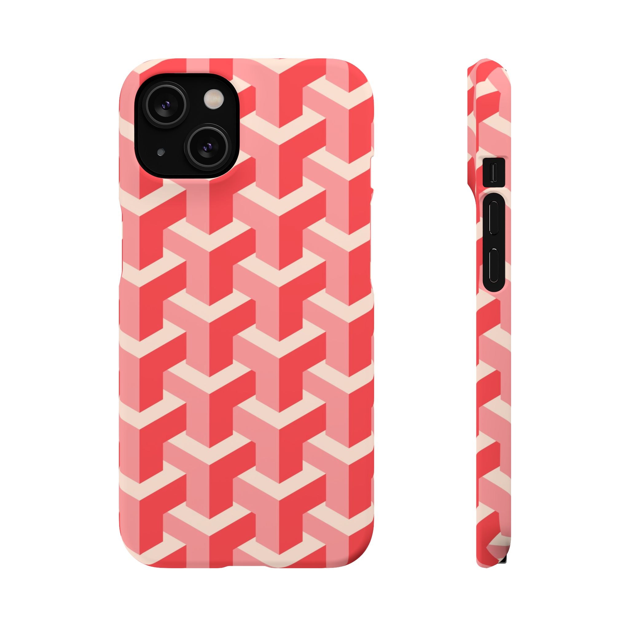 Pink Geo - Snap Case