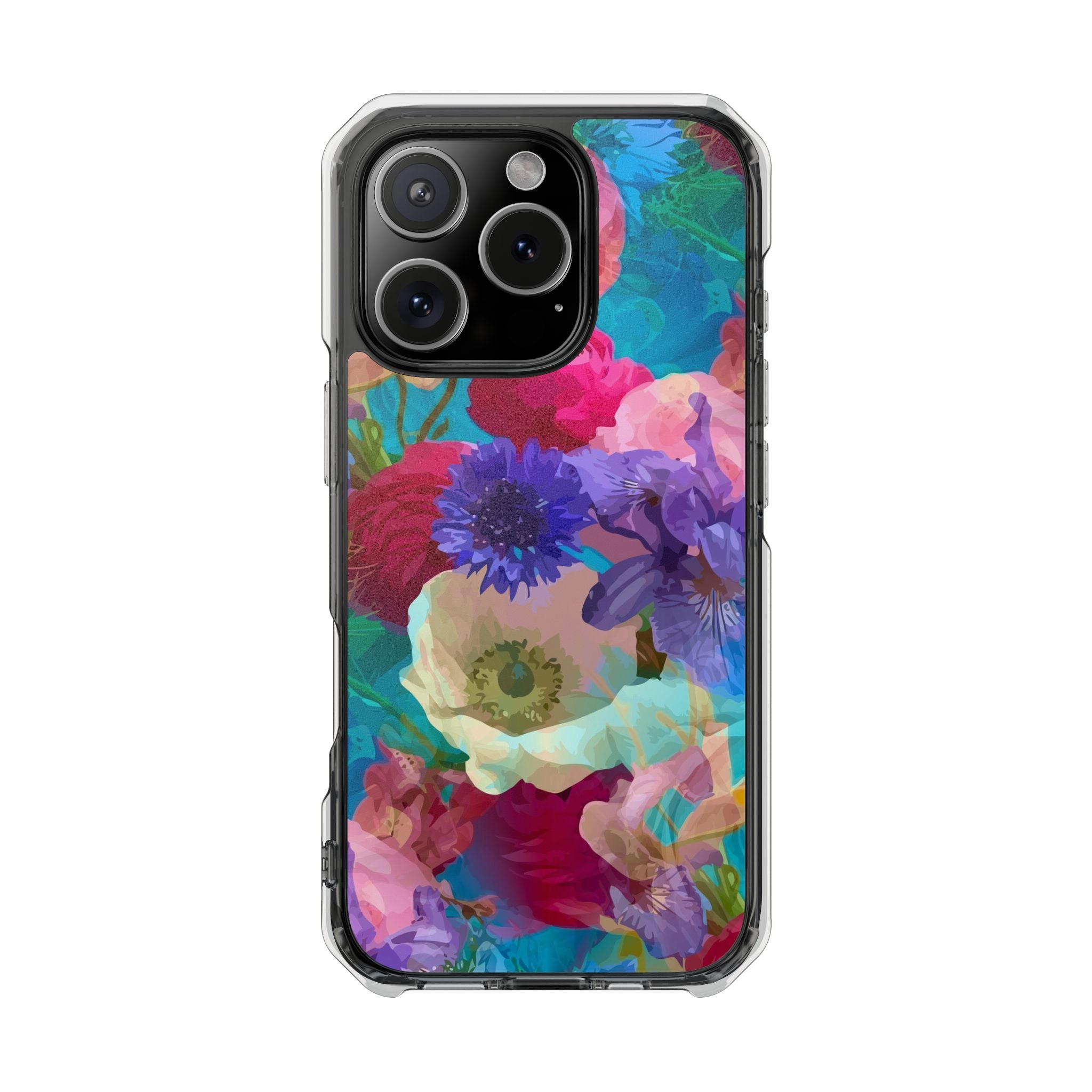 Poppy Rose - Magnetic Clear Impact Case