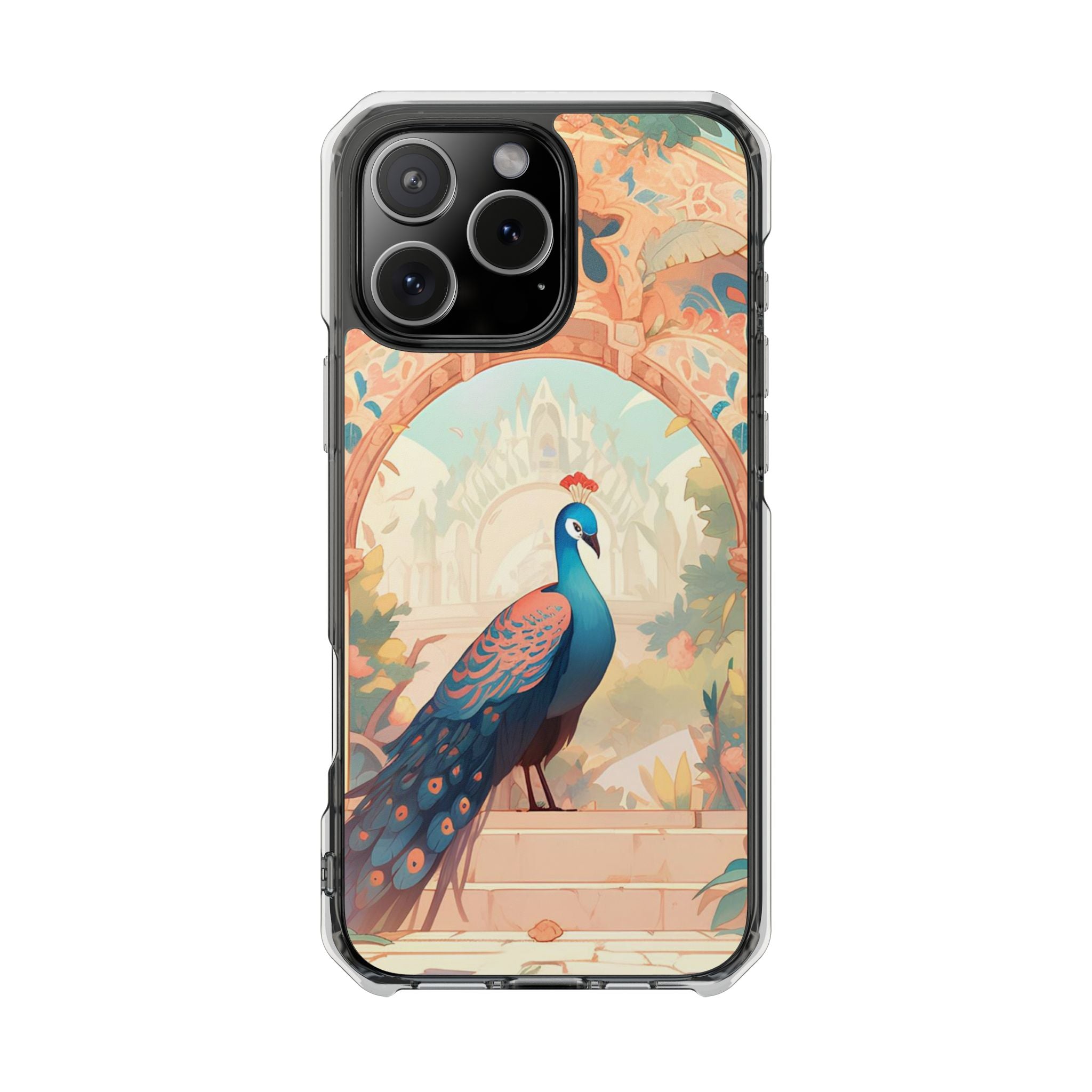 Peacock - Magnetic Clear Impact Case