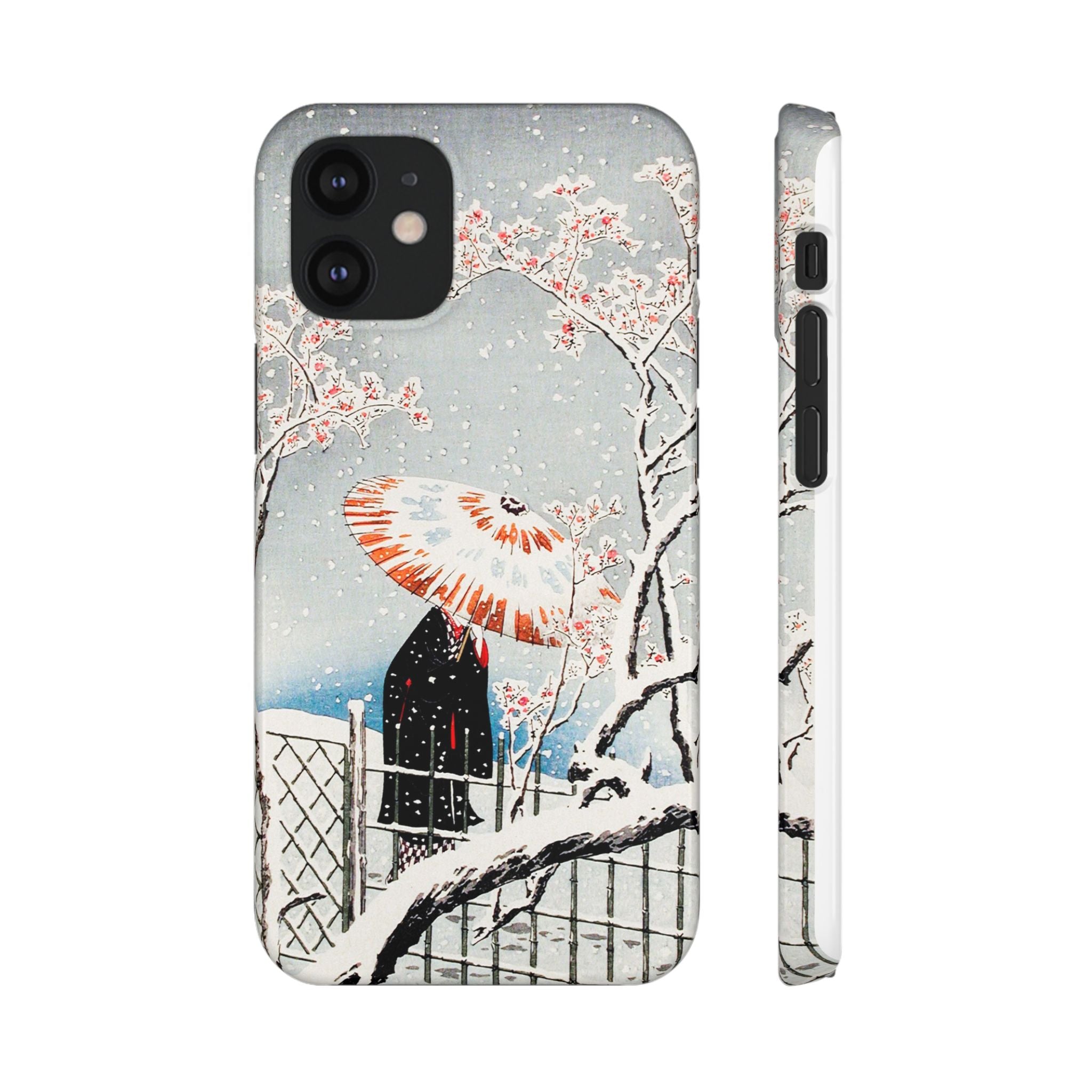 Plum Tree in Snow by Hiroaki Takahashi - Snap Case