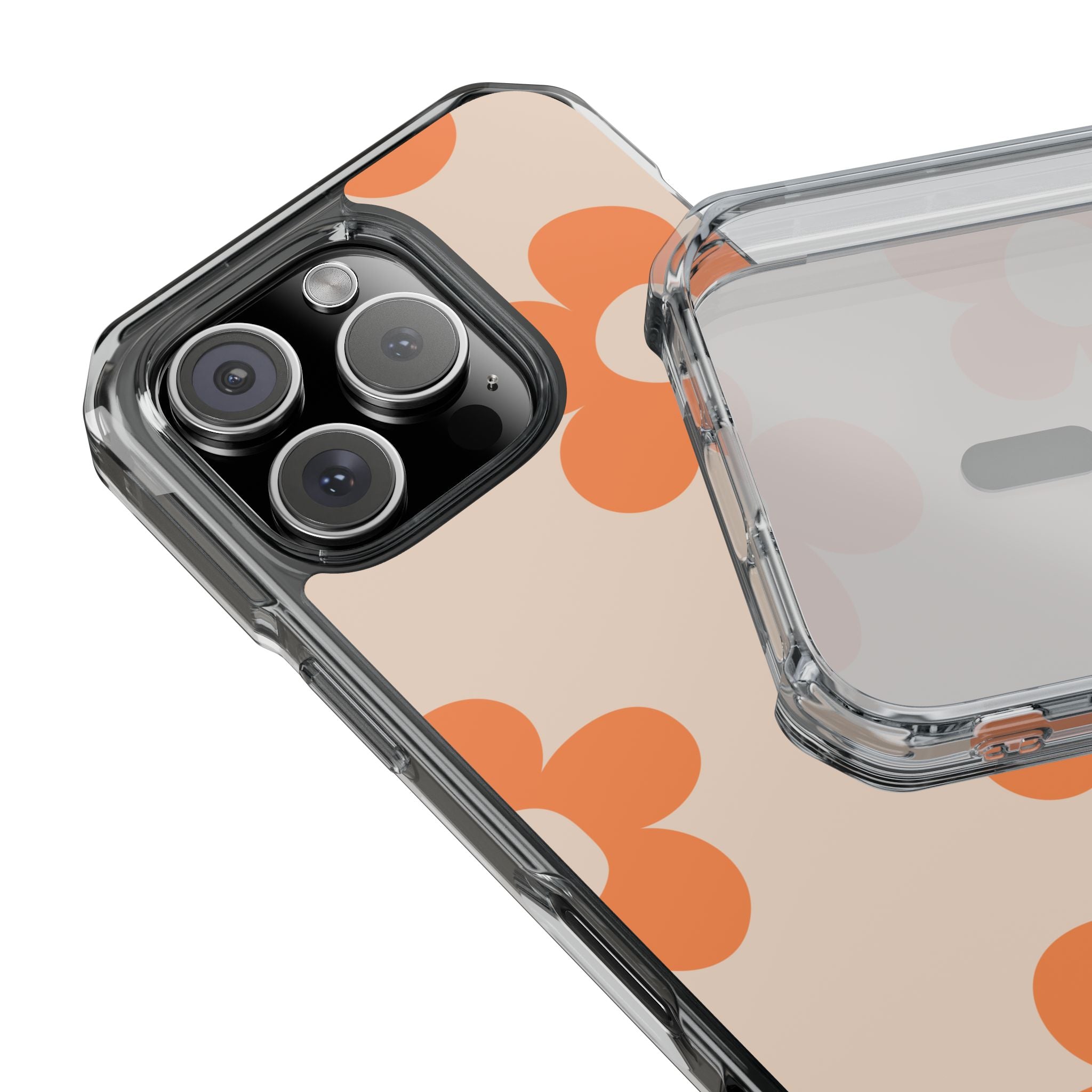 Retro Petals - Magnetic Clear Impact Case