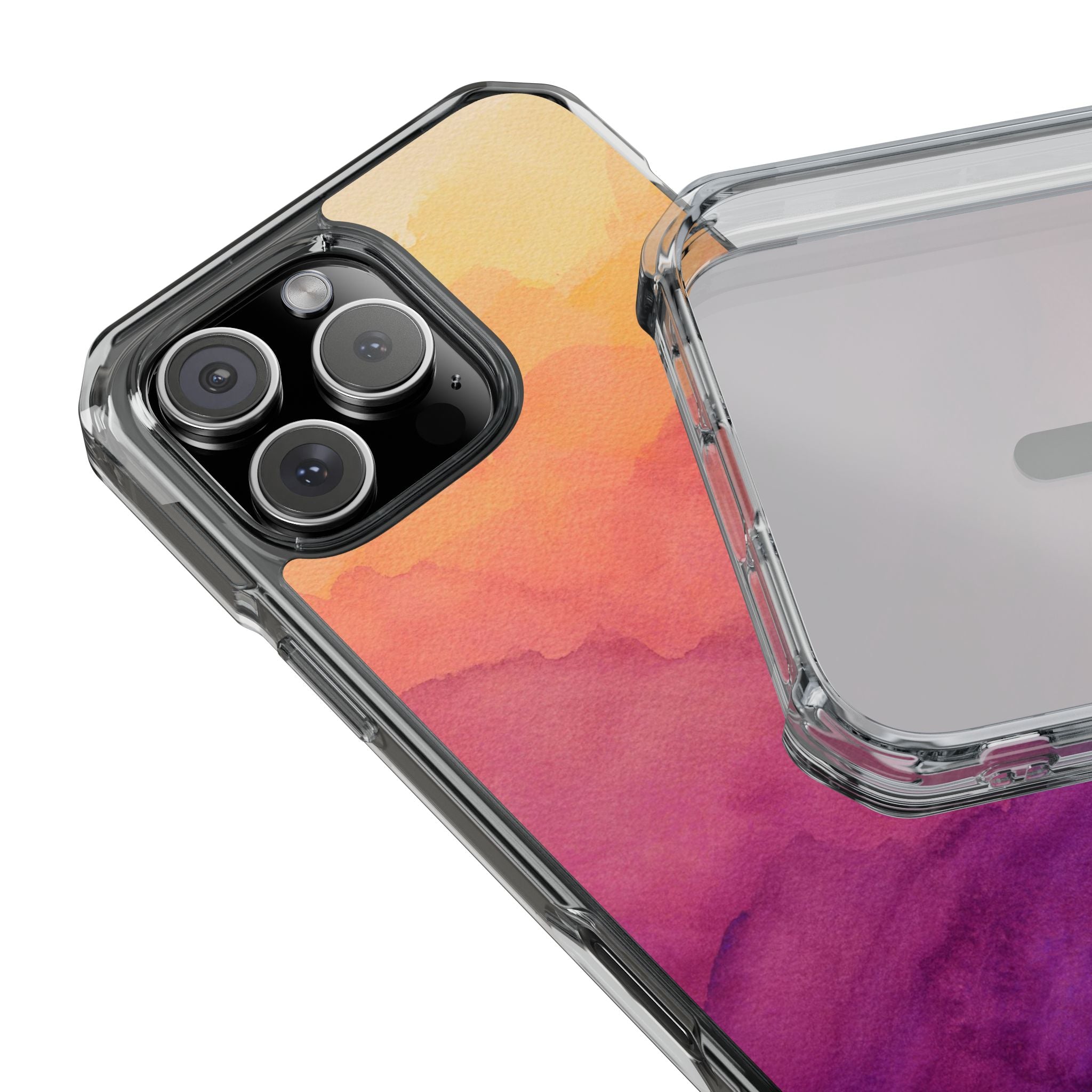 Watercolour Sunrise - Magnetic Clear Impact Case