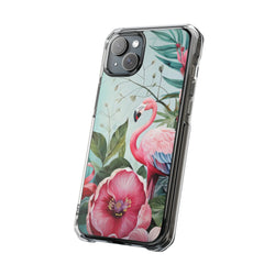 Image of Flamingo - Magnetic Clear Impact Case