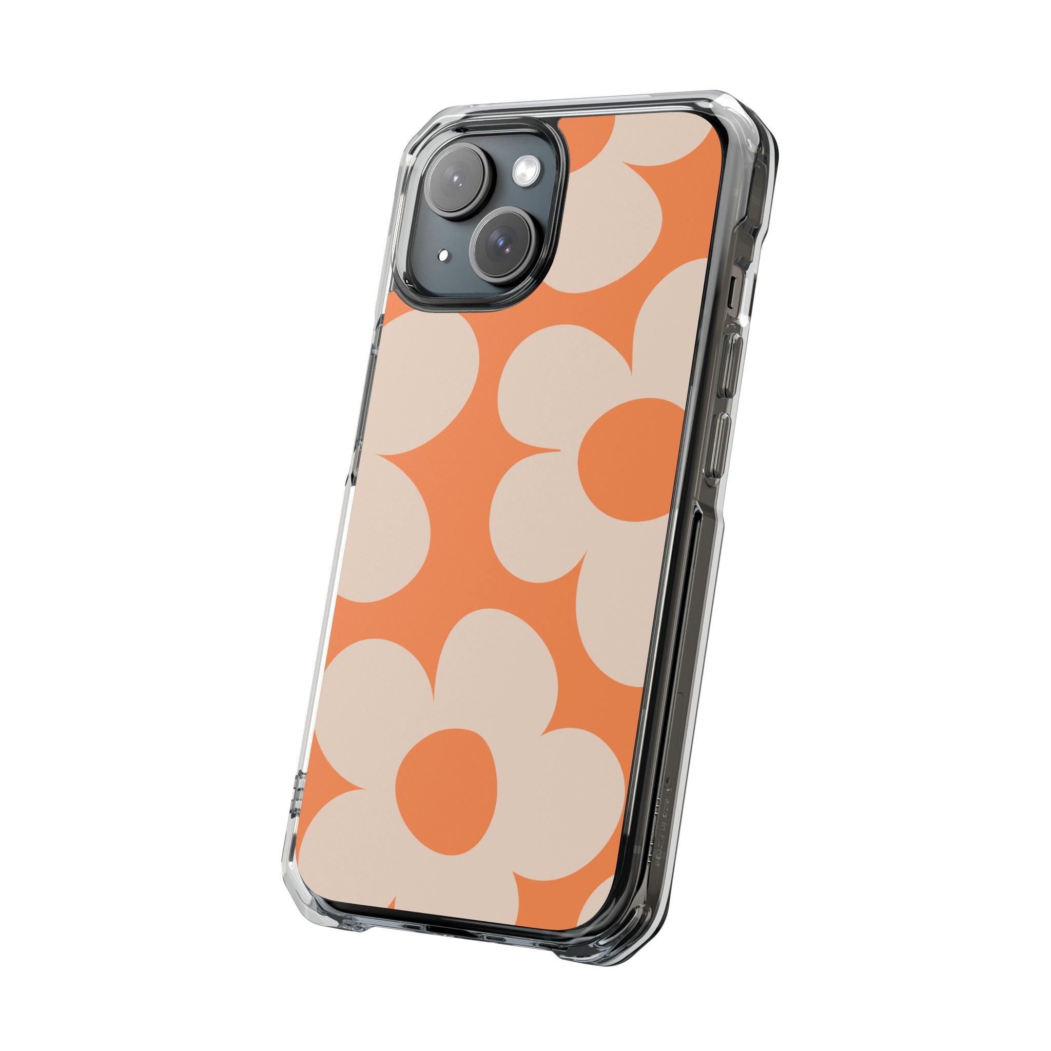 Retro Flowers - Magnetic Clear Impact Case