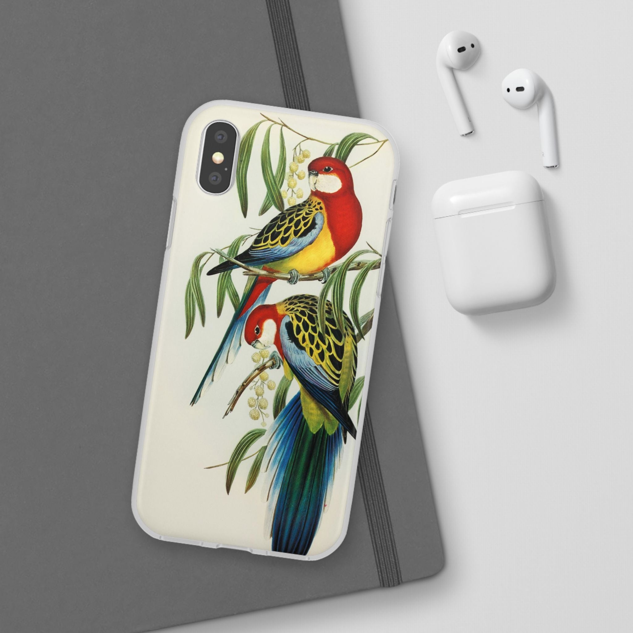 Rosehill Parakeet by Elizabeth Gould - Flexi Case