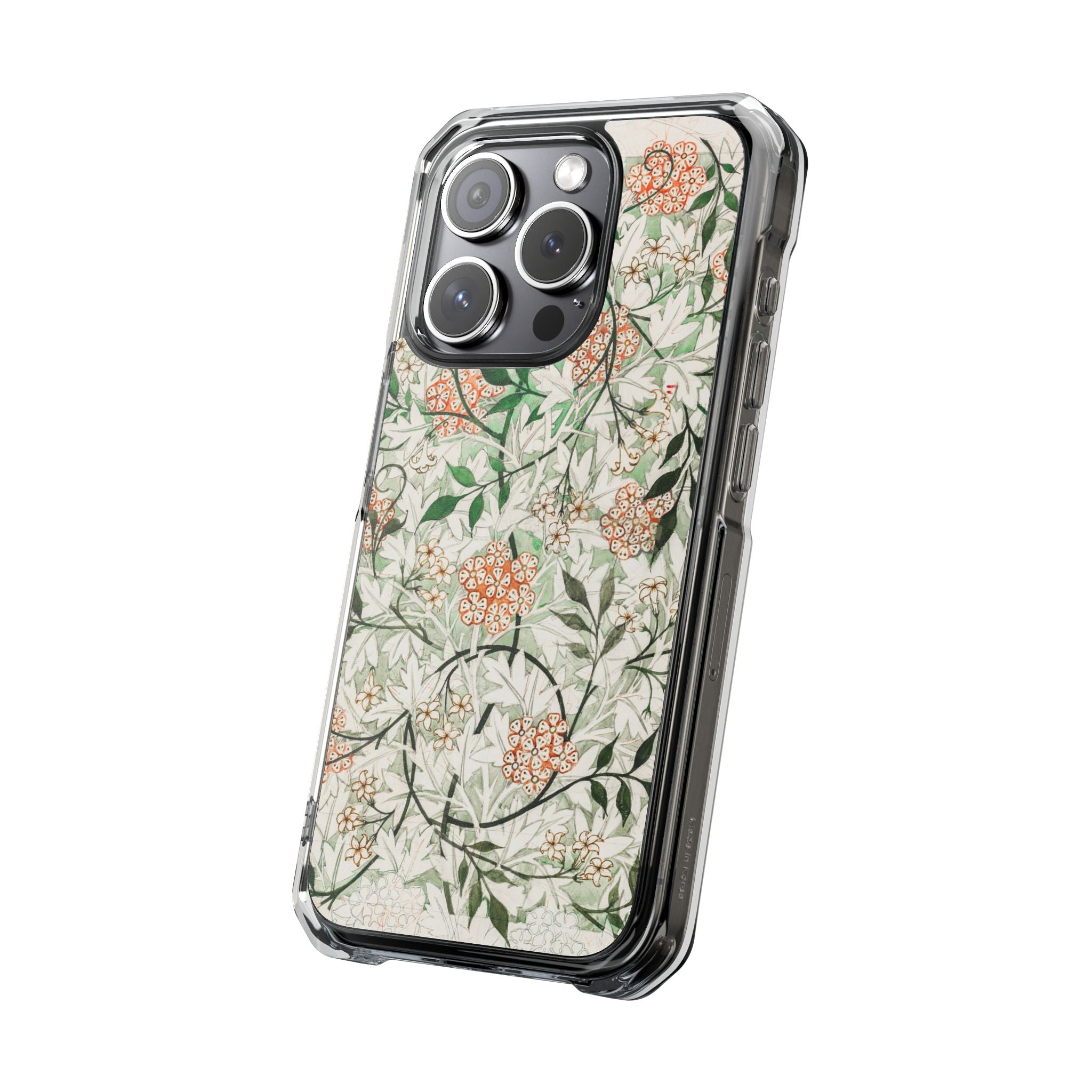 William Morris's (1834-1896) famous Jasmine pattern artwork - Magnetic Clear Impact Case