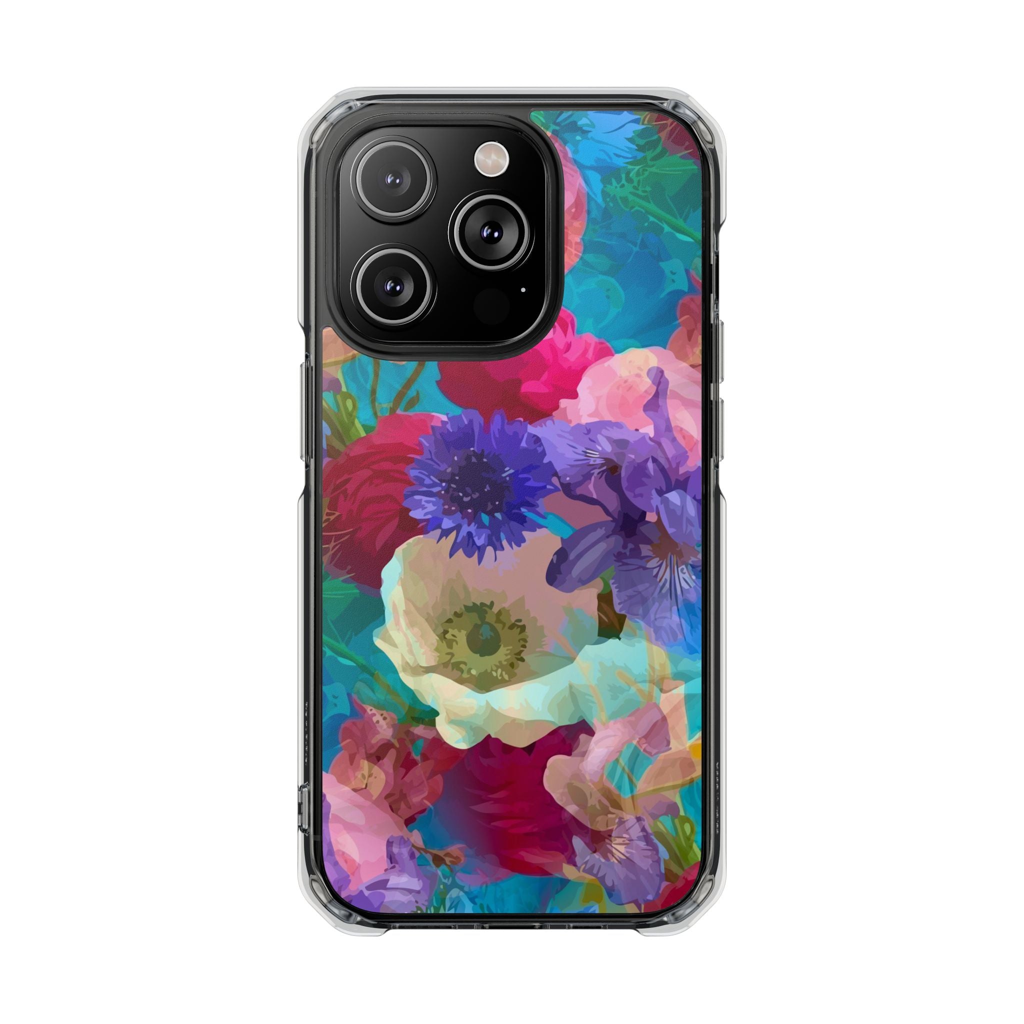 Poppy Rose - Magnetic Clear Impact Case