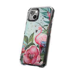 Image of Flamingo - Magnetic Clear Impact Case