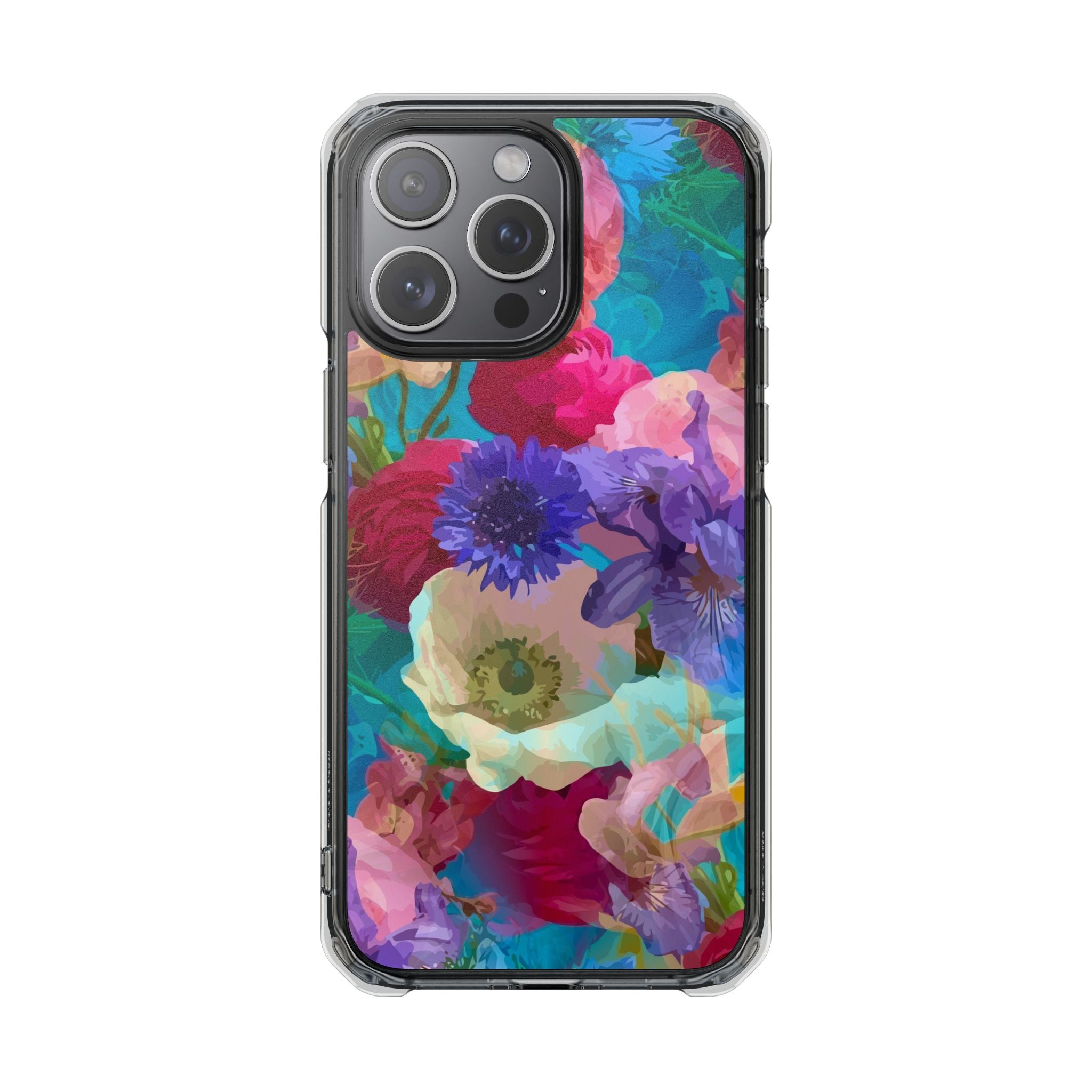 Poppy Rose - Magnetic Clear Impact Case