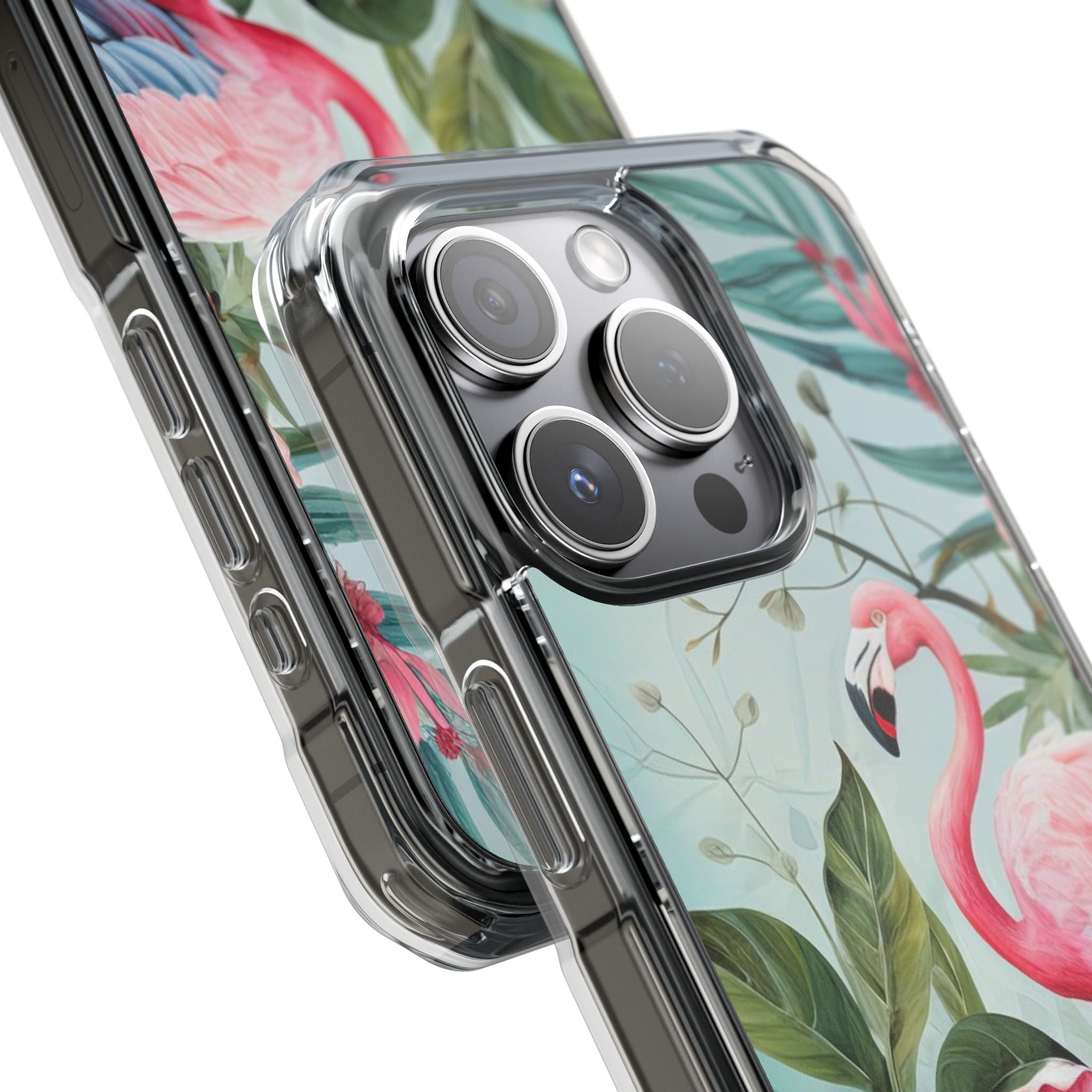 Flamingo - Magnetic Clear Impact Case