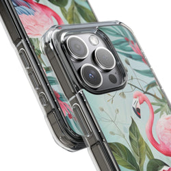 Image of Flamingo - Magnetic Clear Impact Case