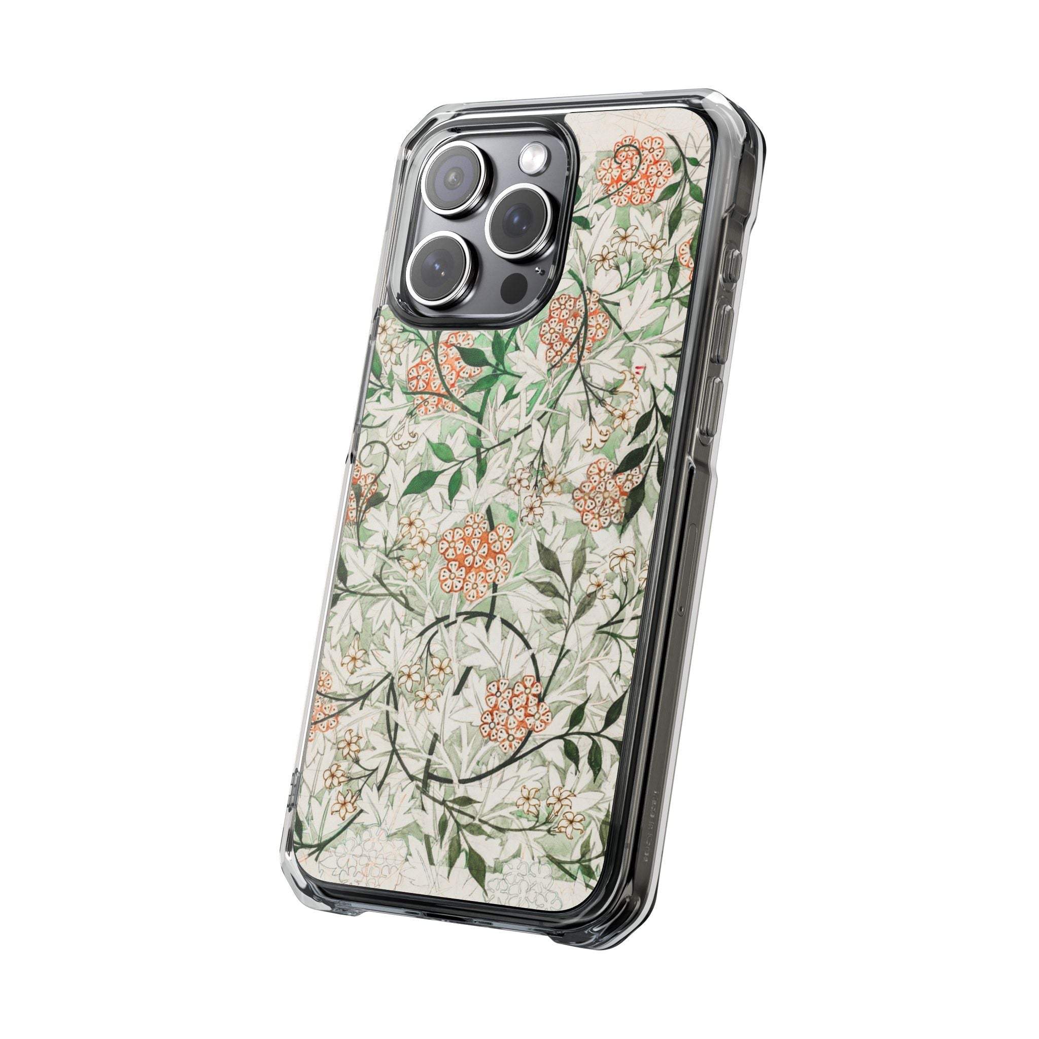 William Morris's (1834-1896) famous Jasmine pattern artwork - Magnetic Clear Impact Case