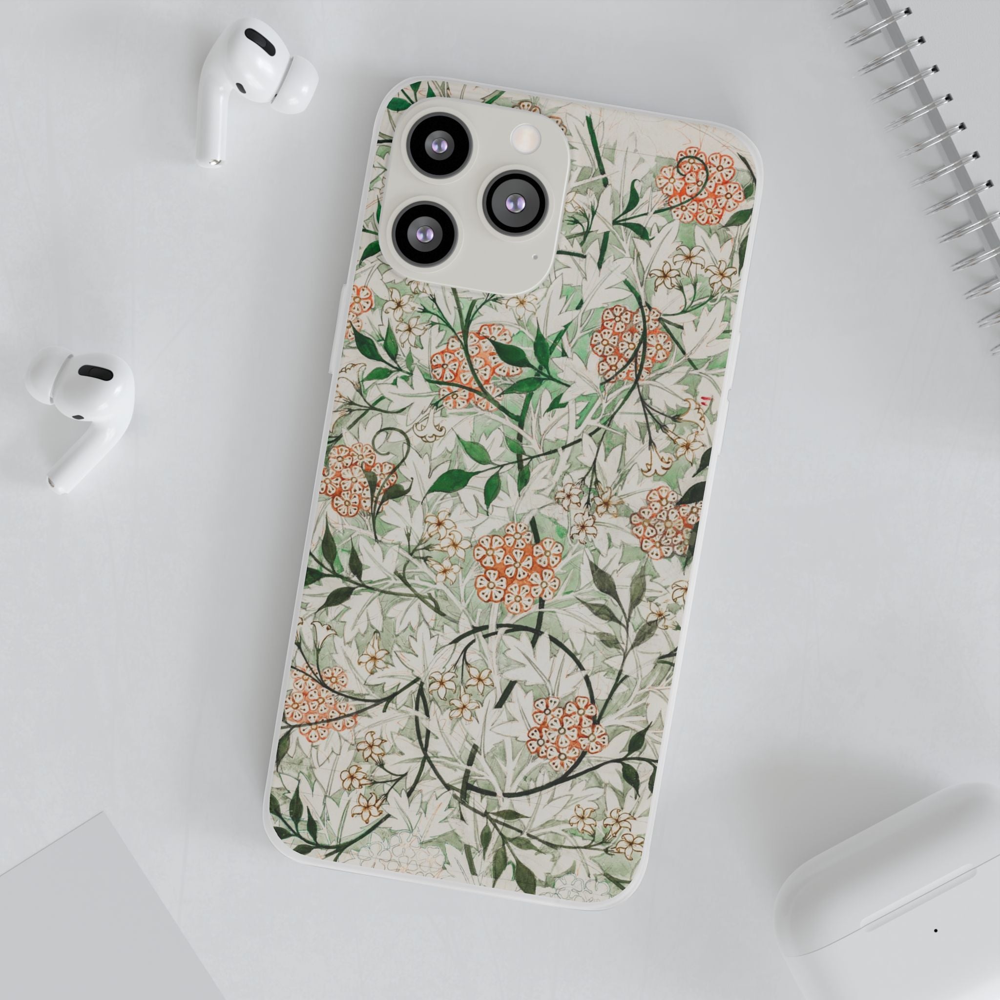 William Morris's (1834-1896) famous Jasmine pattern artwork - Flexi Case