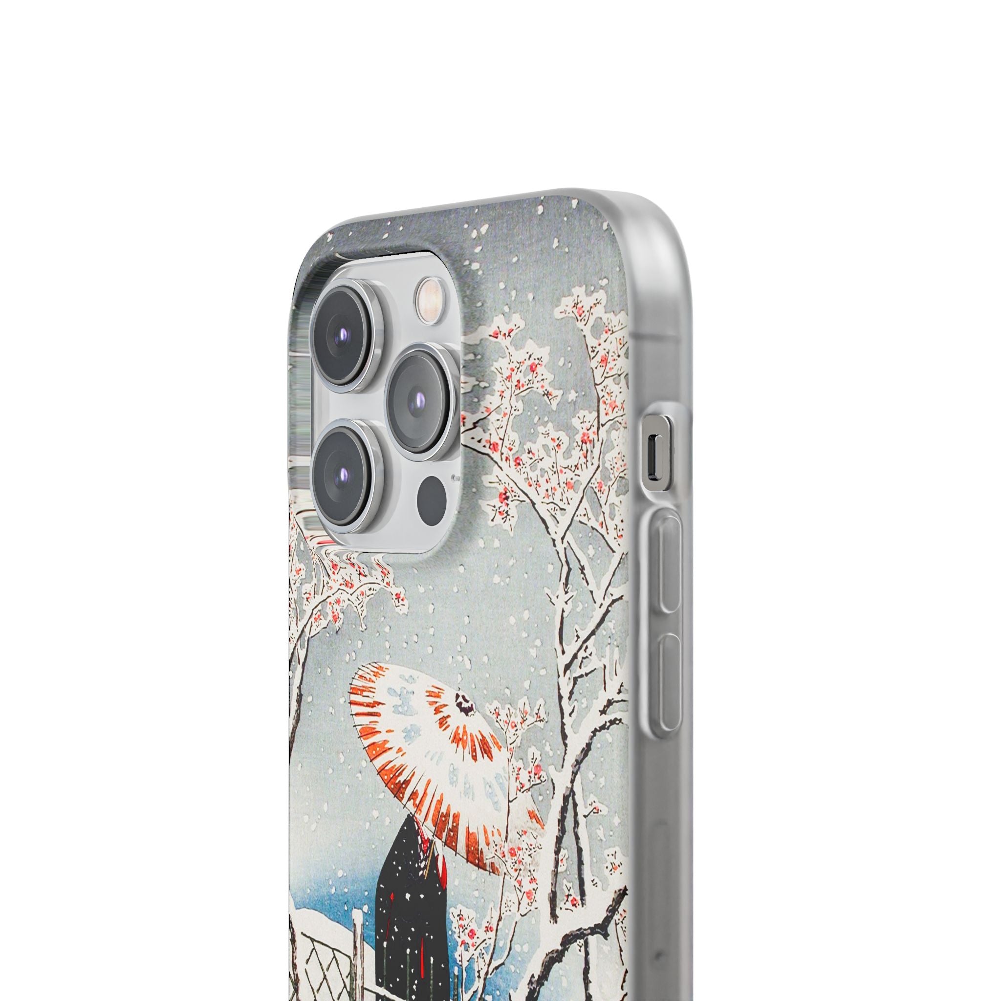 Plum Tree in Snow by Hiroaki Takahashi - Flexi Case