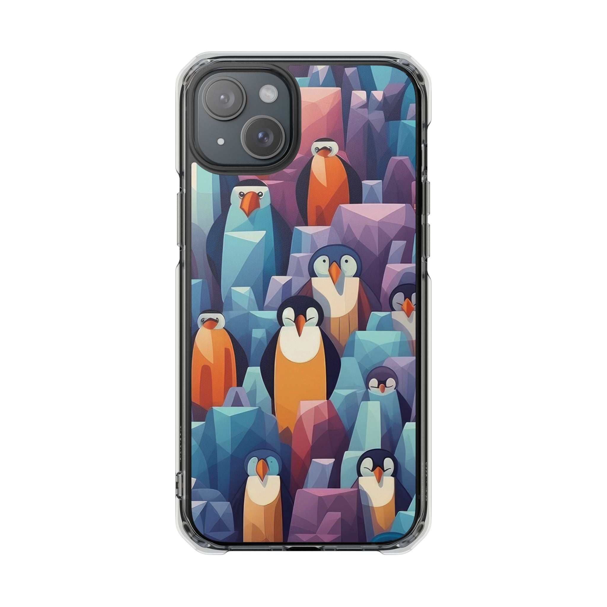 Penguin Family - Magnetic Clear Impact Case