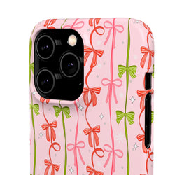 Image of Christmas Ribbon - Snap Case