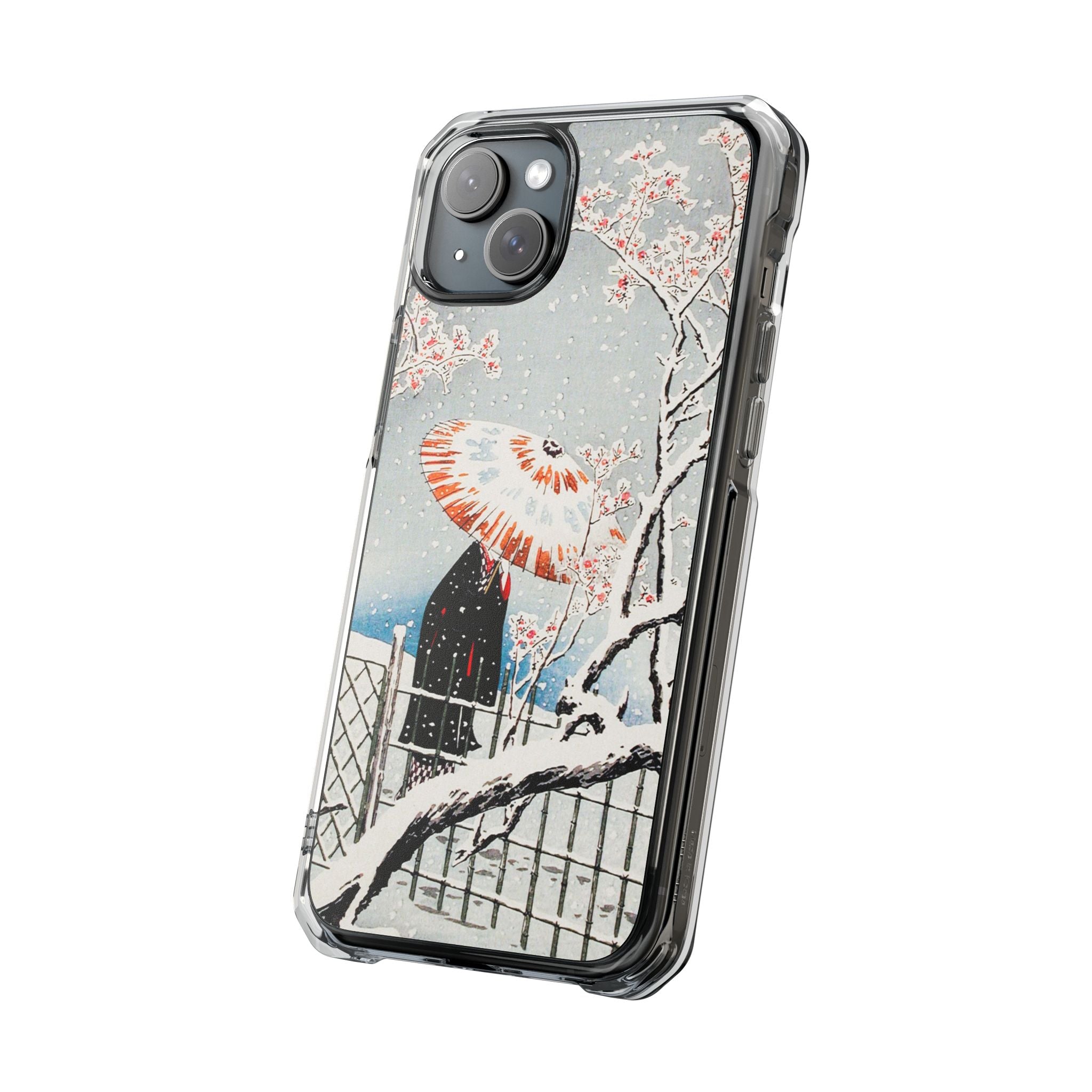 Plum Tree in Snow by Hiroaki Takahashi - Magnetic Clear Impact Case