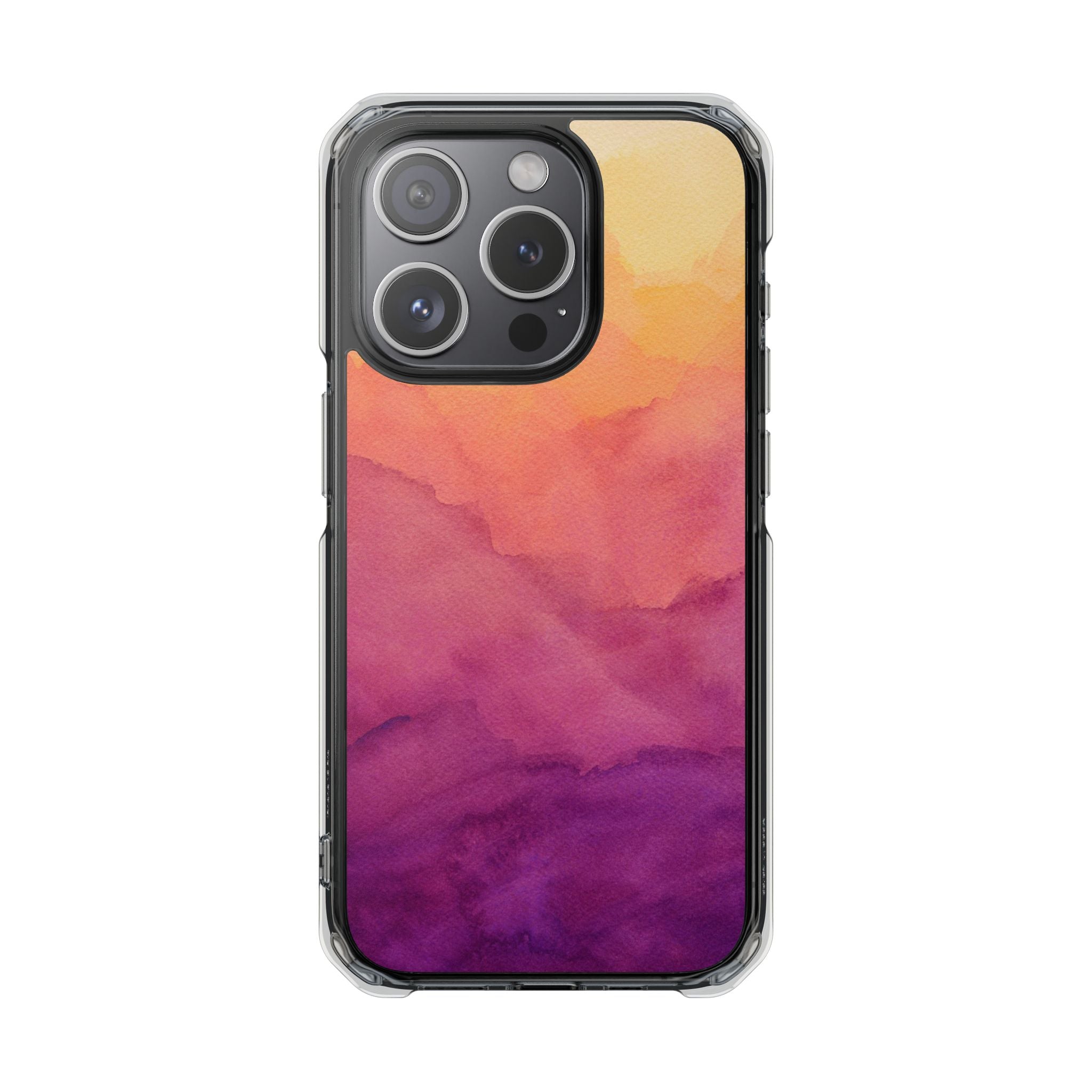 Watercolour Sunrise - Magnetic Clear Impact Case