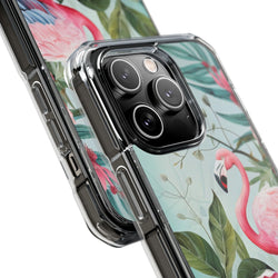 Image of Flamingo - Magnetic Clear Impact Case