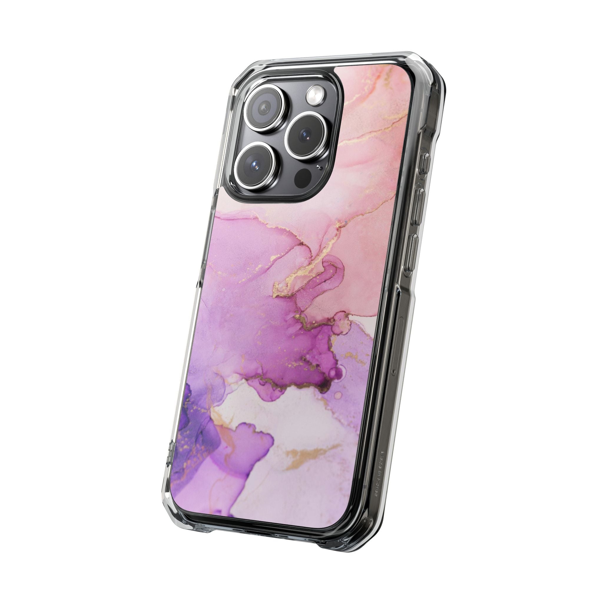 Pink Marble - Magnetic Clear Impact Case