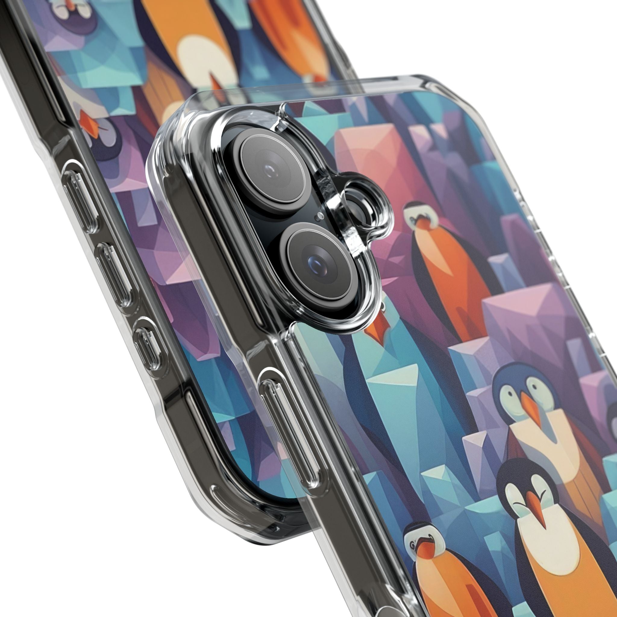 Penguin Family - Magnetic Clear Impact Case