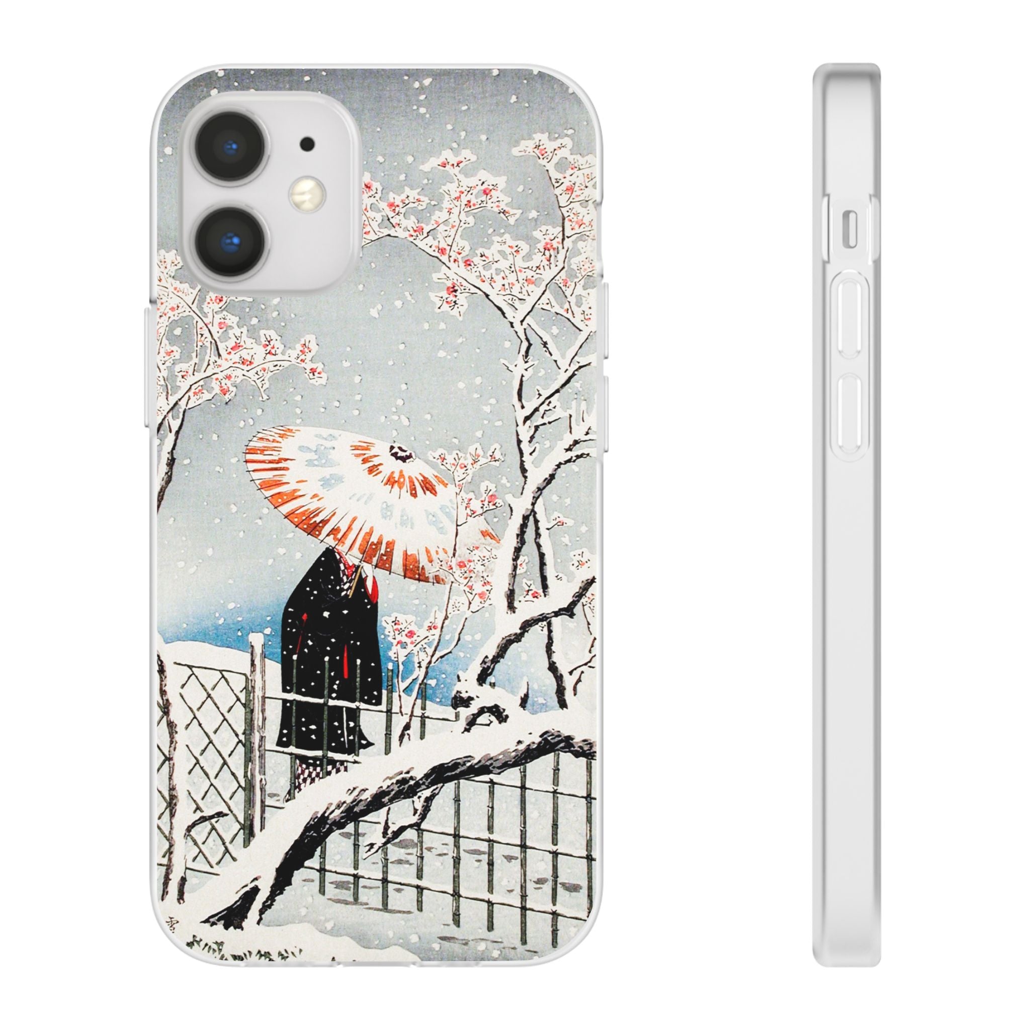 Plum Tree in Snow by Hiroaki Takahashi - Flexi Case