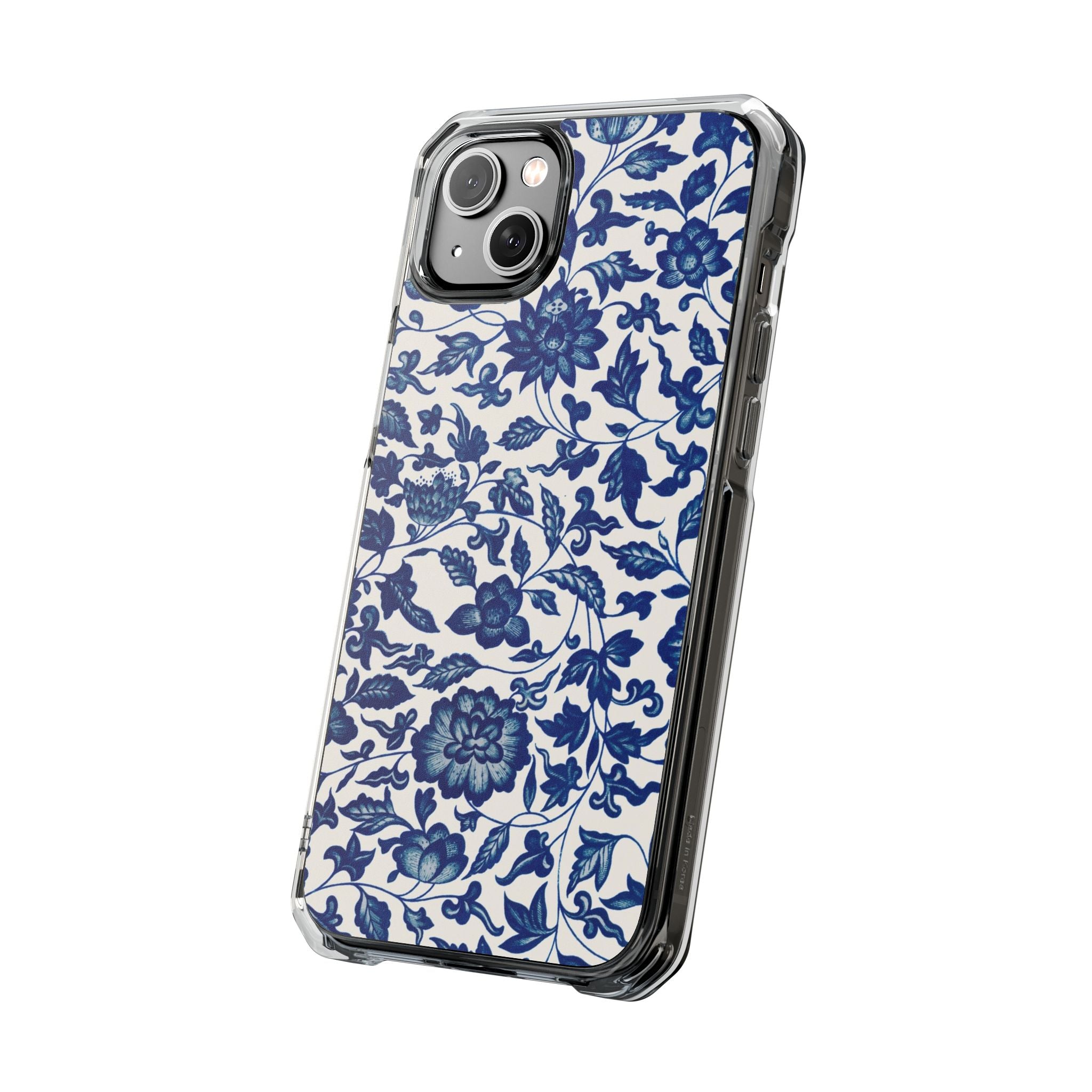 Blue Flower - Magnetic Clear Impact Case