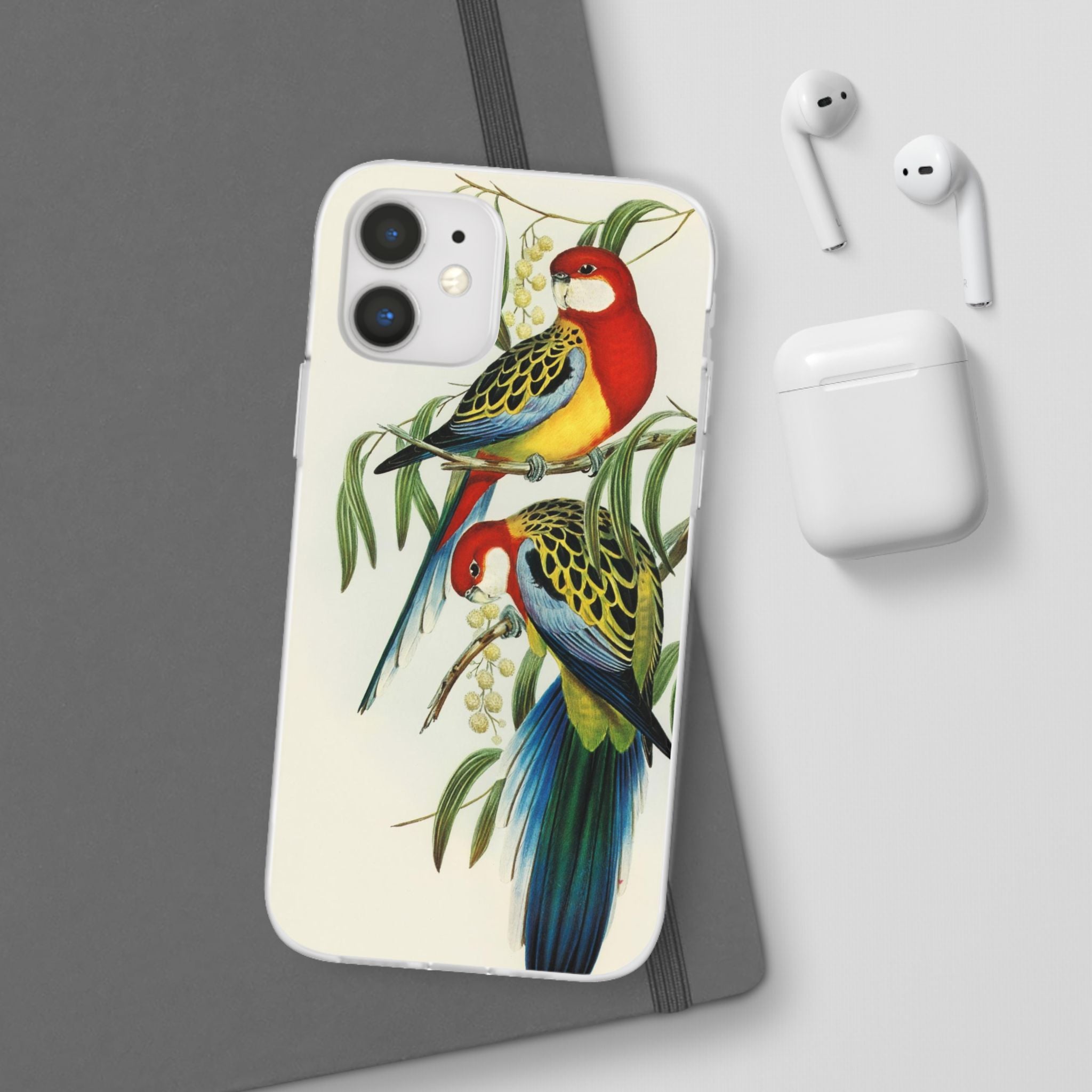 Rosehill Parakeet by Elizabeth Gould - Flexi Case