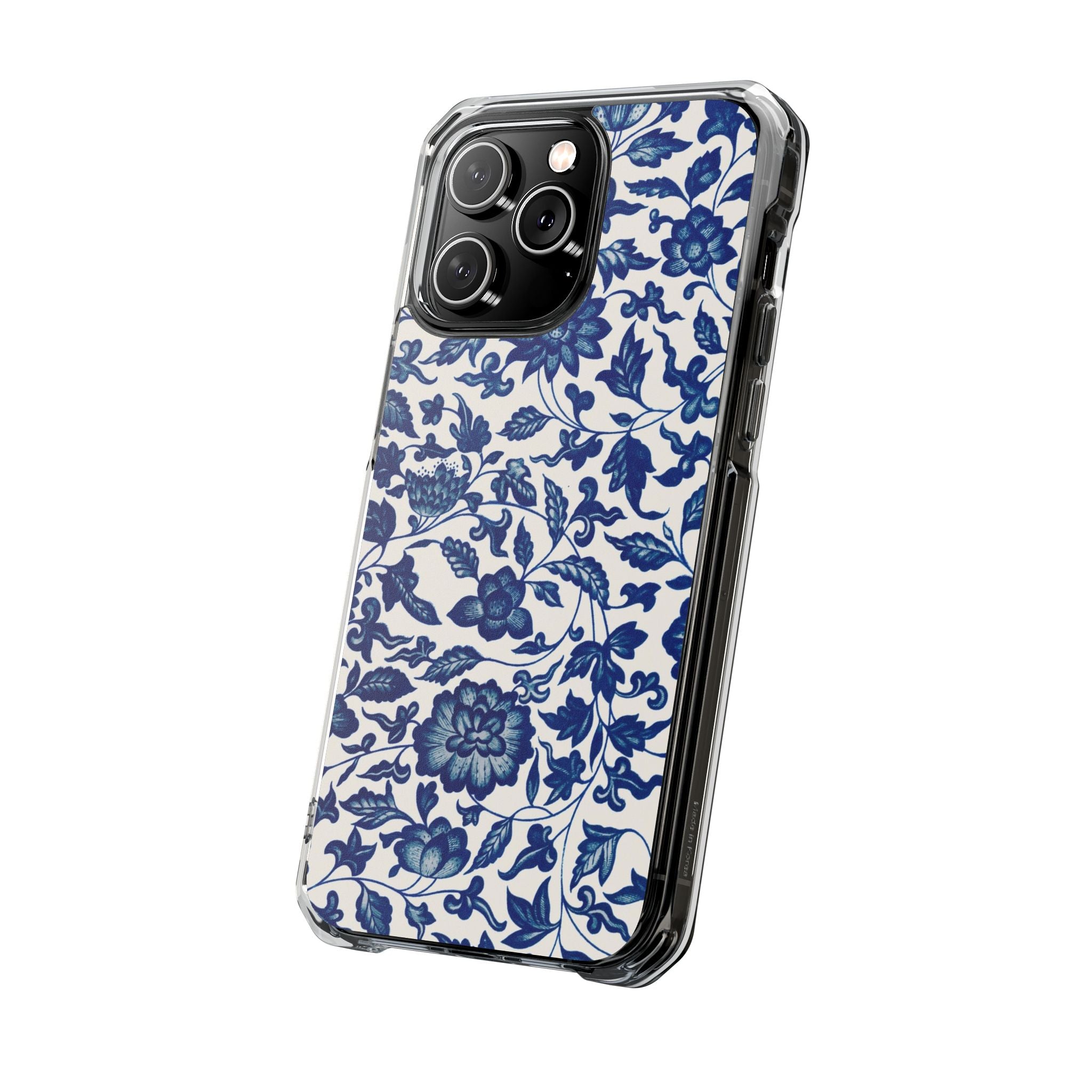 Blue Flower - Magnetic Clear Impact Case