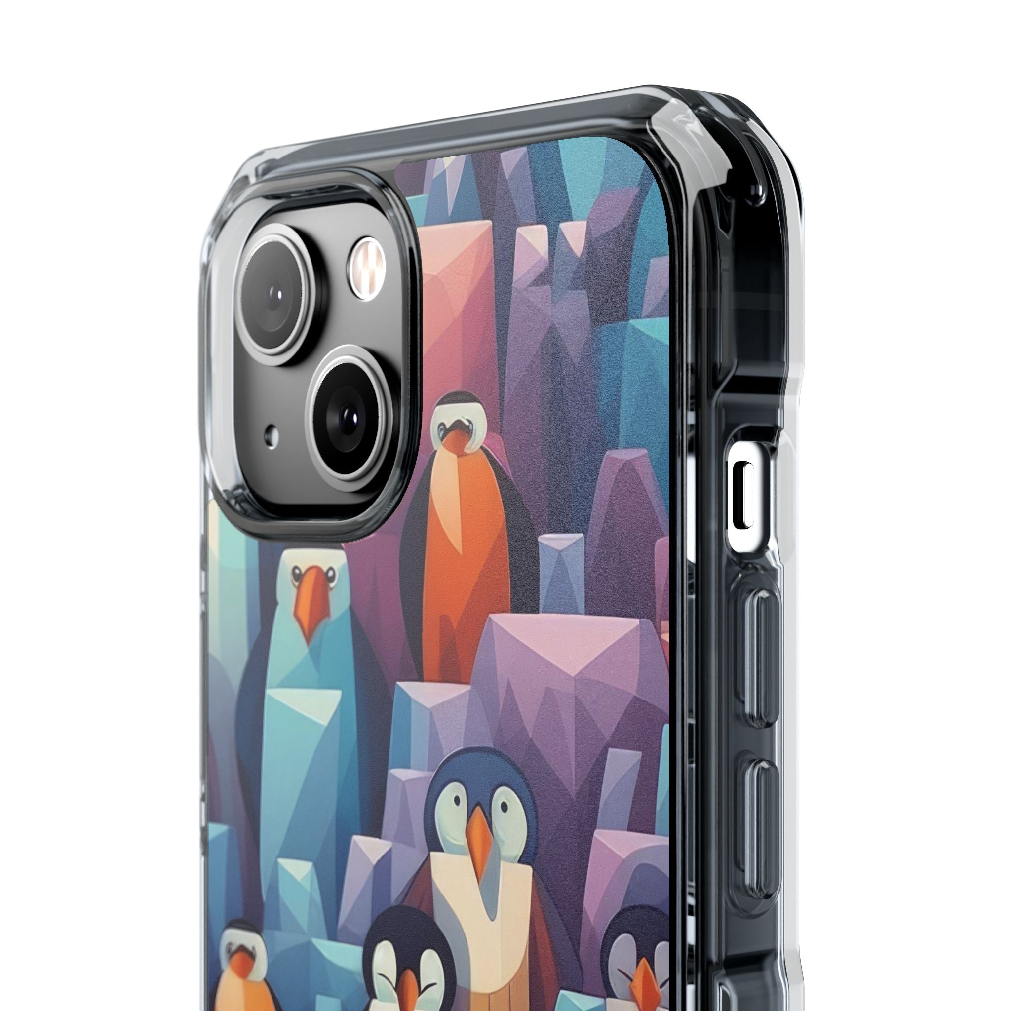 Penguin Family - Magnetic Clear Impact Case