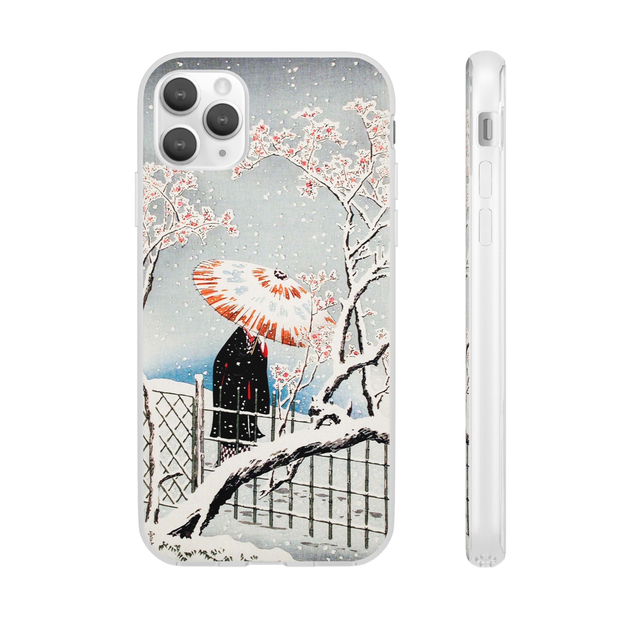 Plum Tree in Snow by Hiroaki Takahashi - Flexi Case