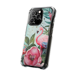 Image of Flamingo - Magnetic Clear Impact Case