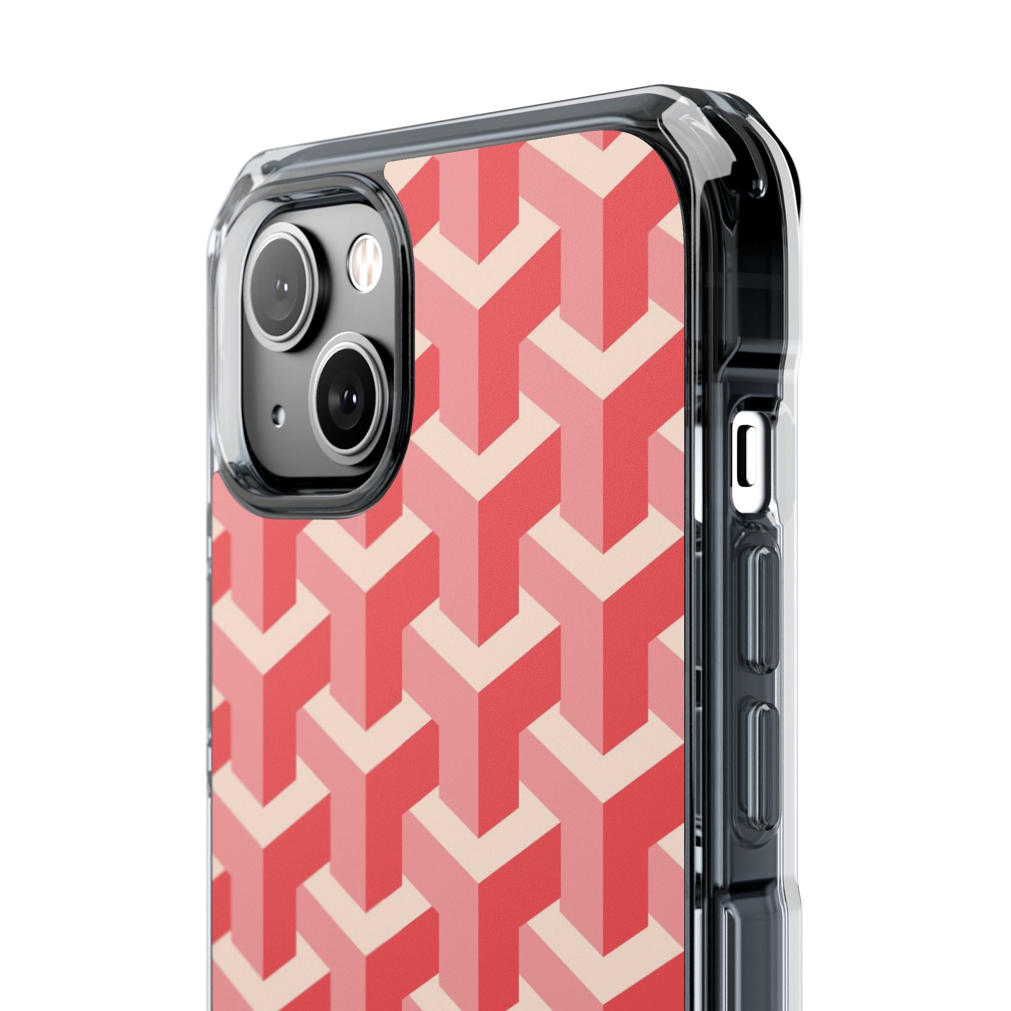 Pink Geo - Magnetic Clear Impact Case