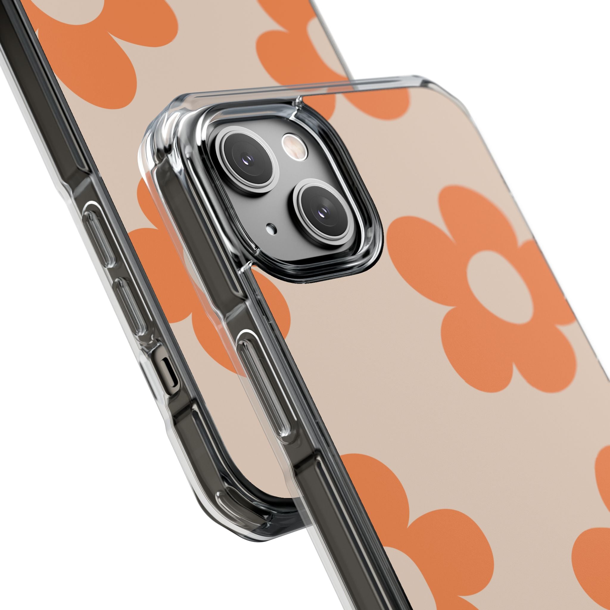 Retro Petals - Magnetic Clear Impact Case