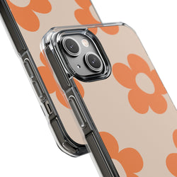 Image of Retro Petals - Magnetic Clear Impact Case