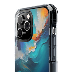 Image of Brushstrokes - Magnetic Clear Impact Case